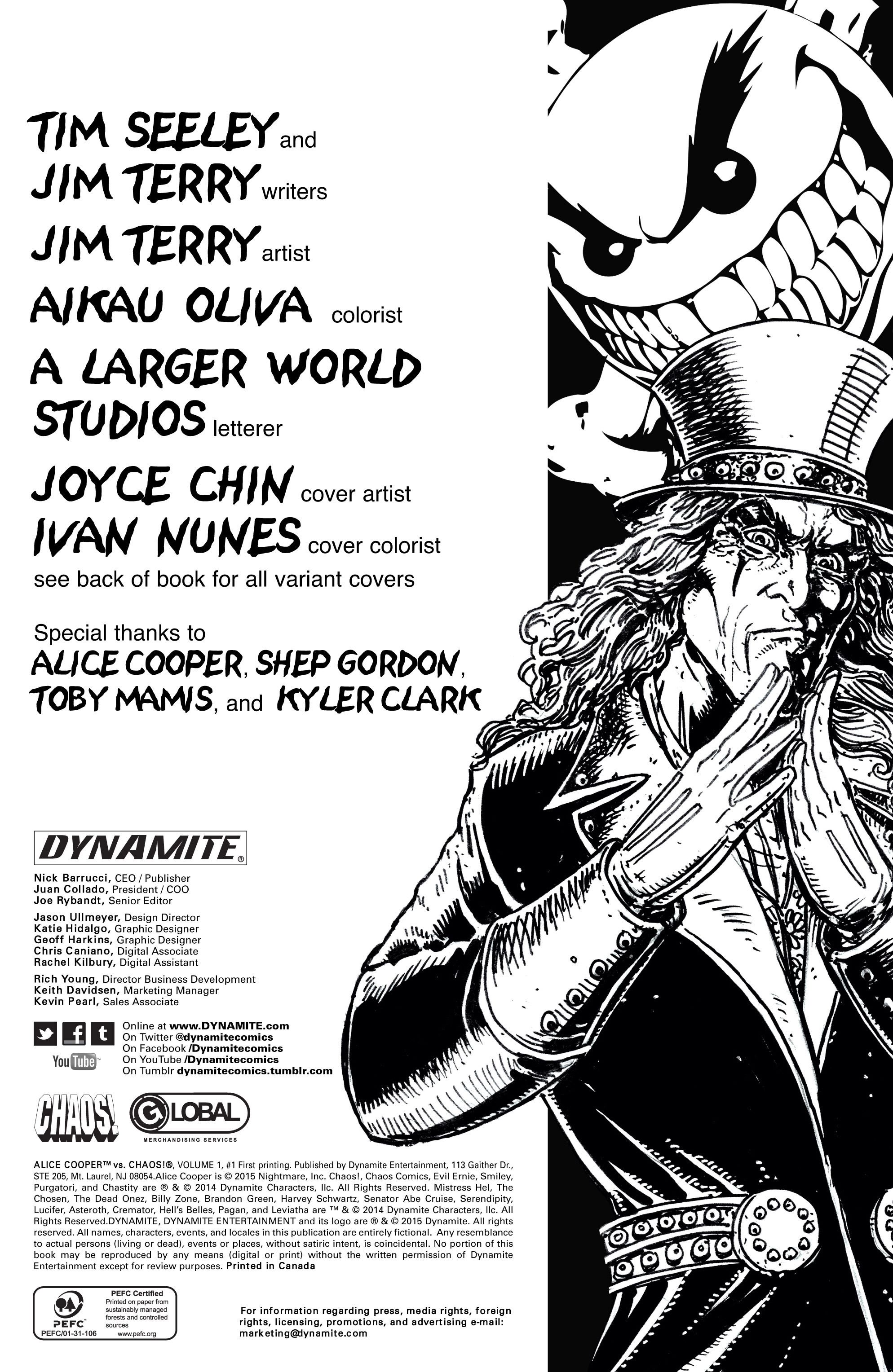 Read online Alice Cooper Vs. Chaos! comic -  Issue #1 - 2