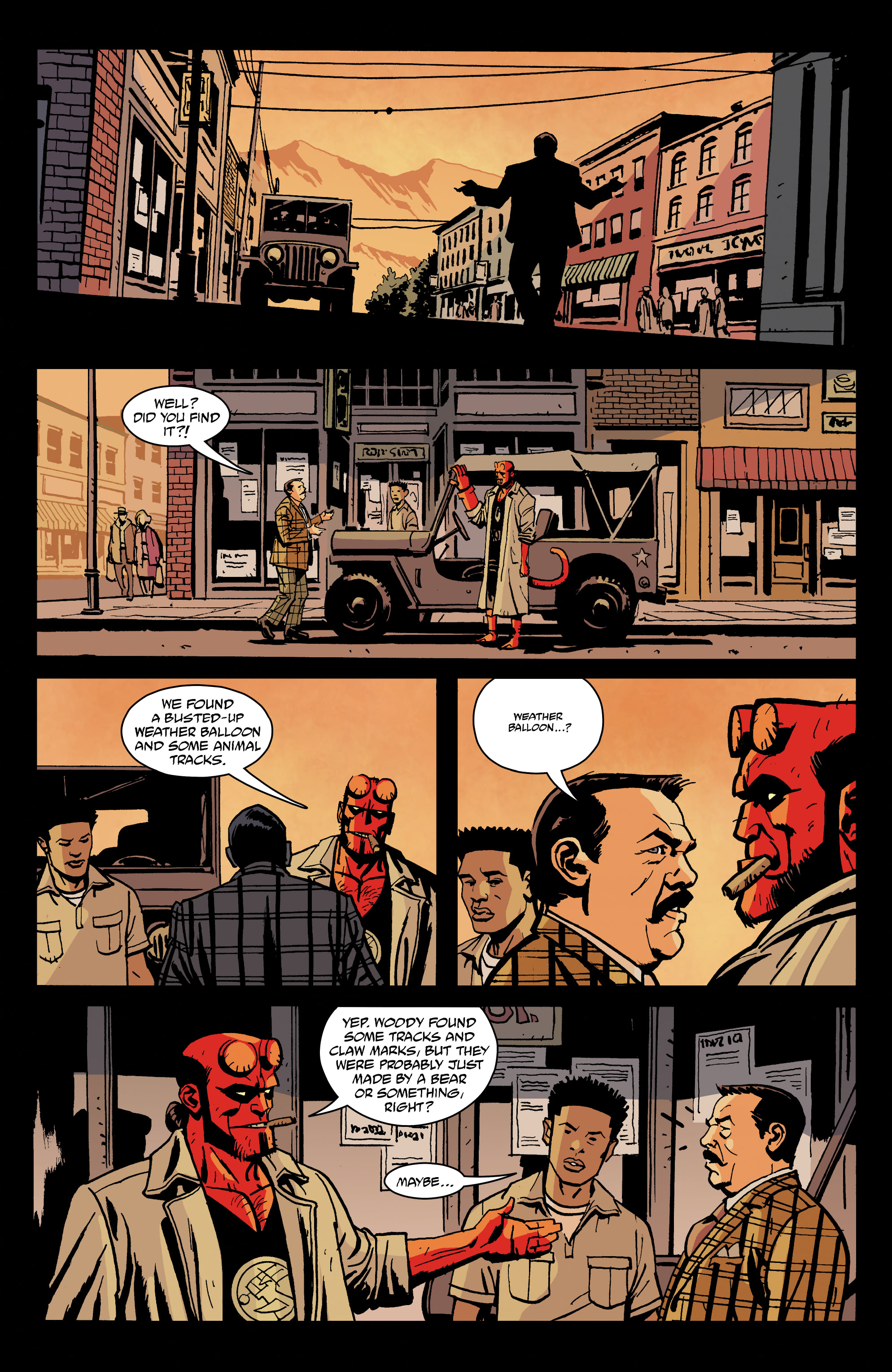 Read online Hellboy And The B.P.R.D.: 1957 - Falling Sky comic -  Issue # Full - 14