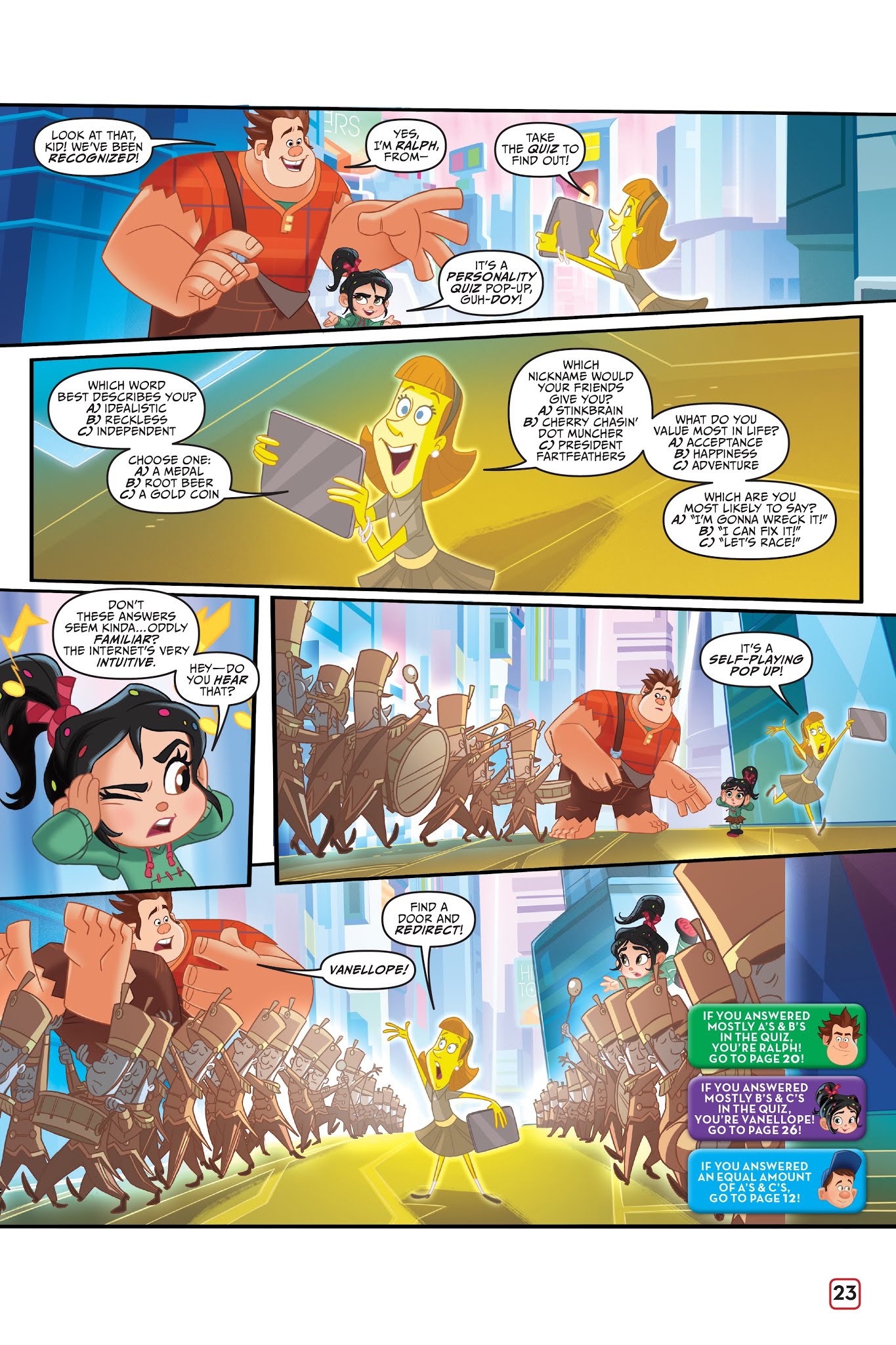 Read online Disney Ralph Breaks the Internet: Click Start- Select-Your-Story Adventure comic -  Issue # Full - 22