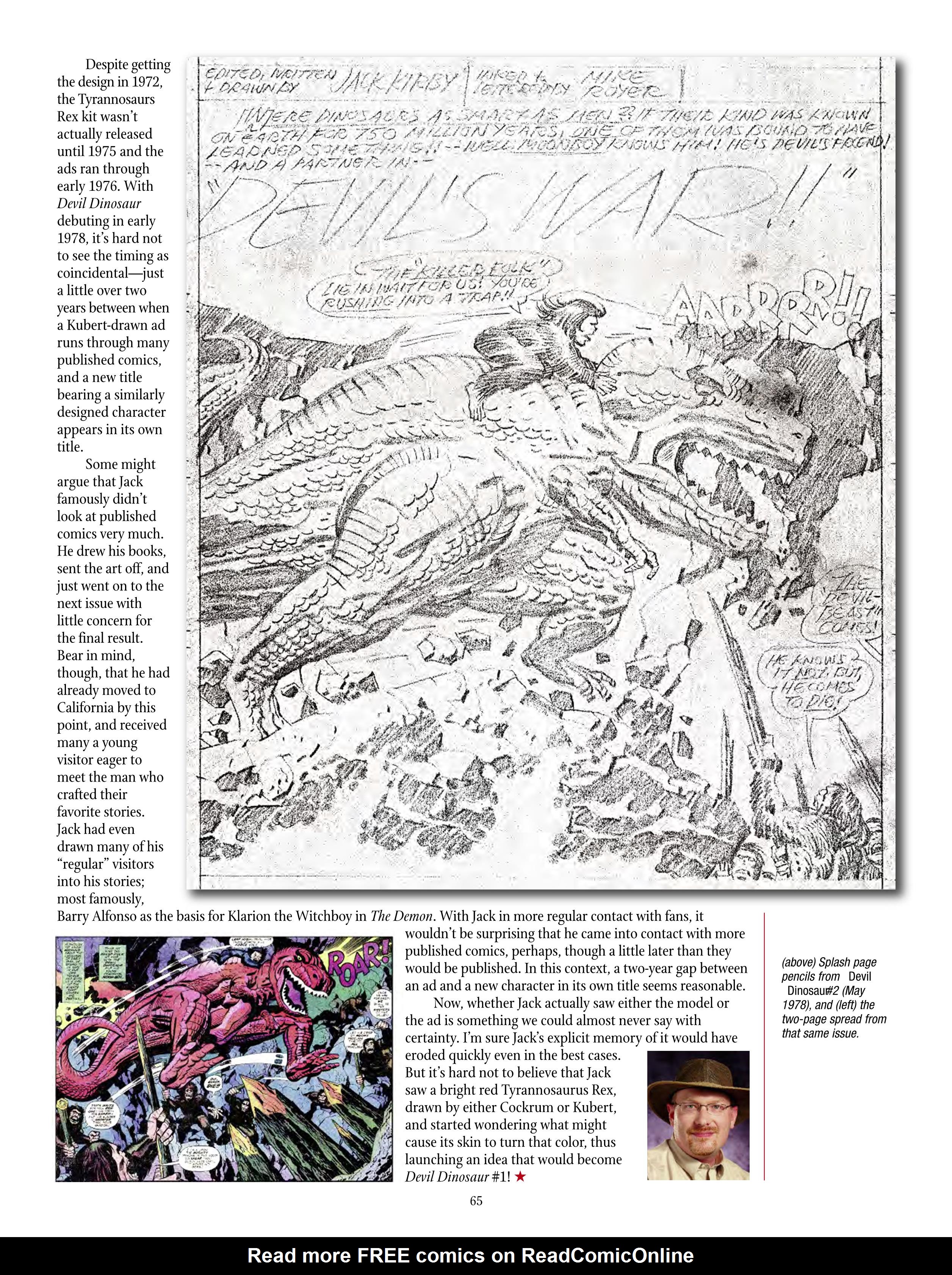 Read online The Jack Kirby Collector comic -  Issue #70 - 67