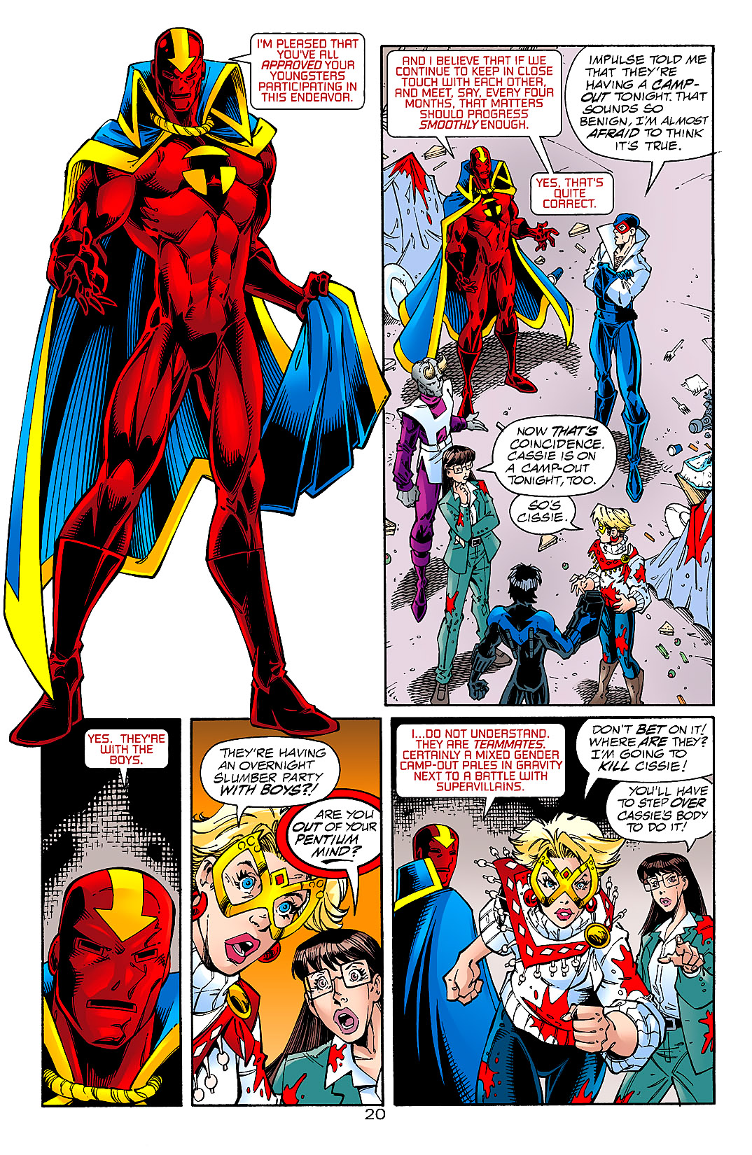 Read online Young Justice (1998) comic -  Issue #7 - 21