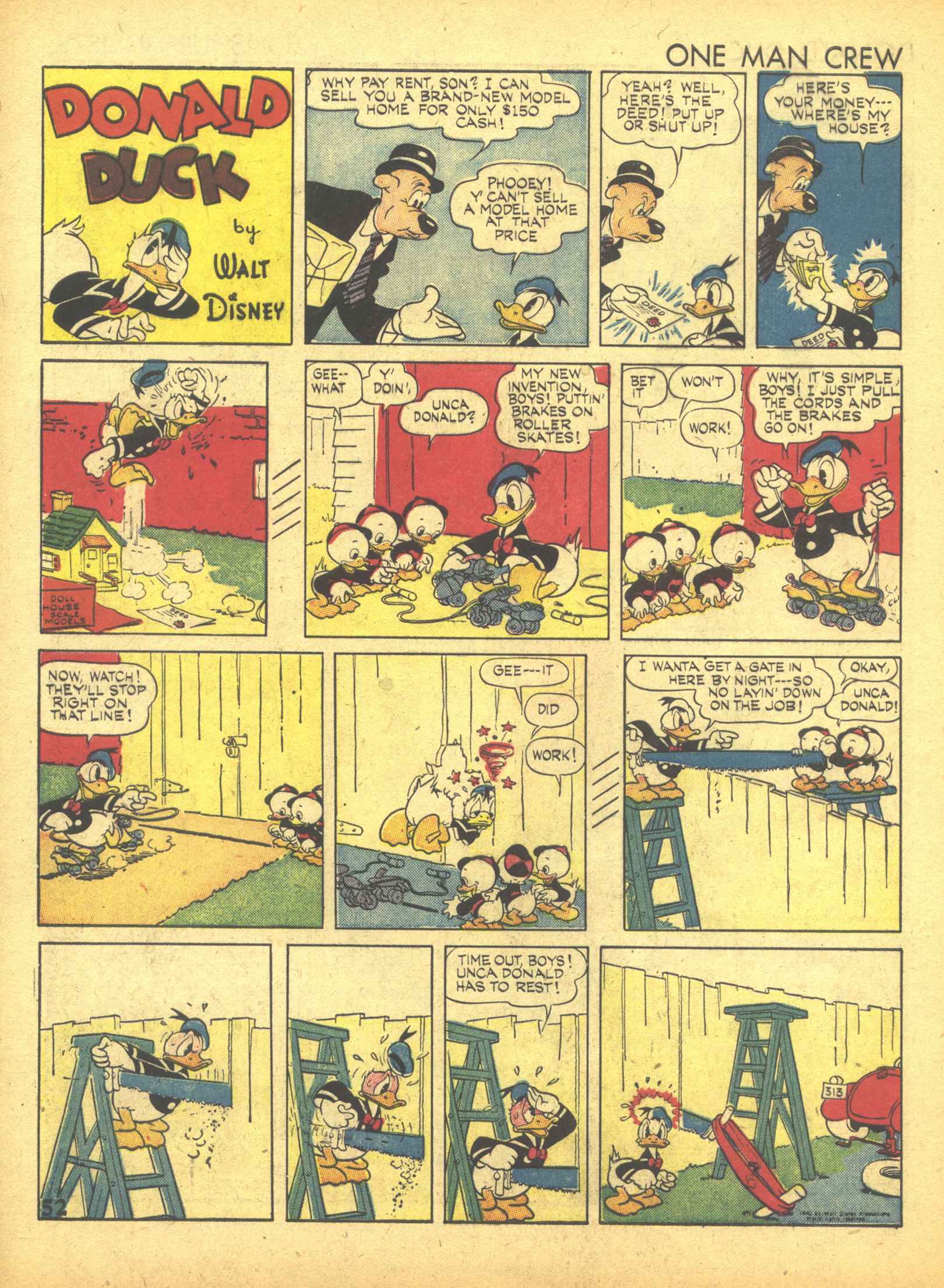 Read online Walt Disney's Comics and Stories comic -  Issue #19 - 54