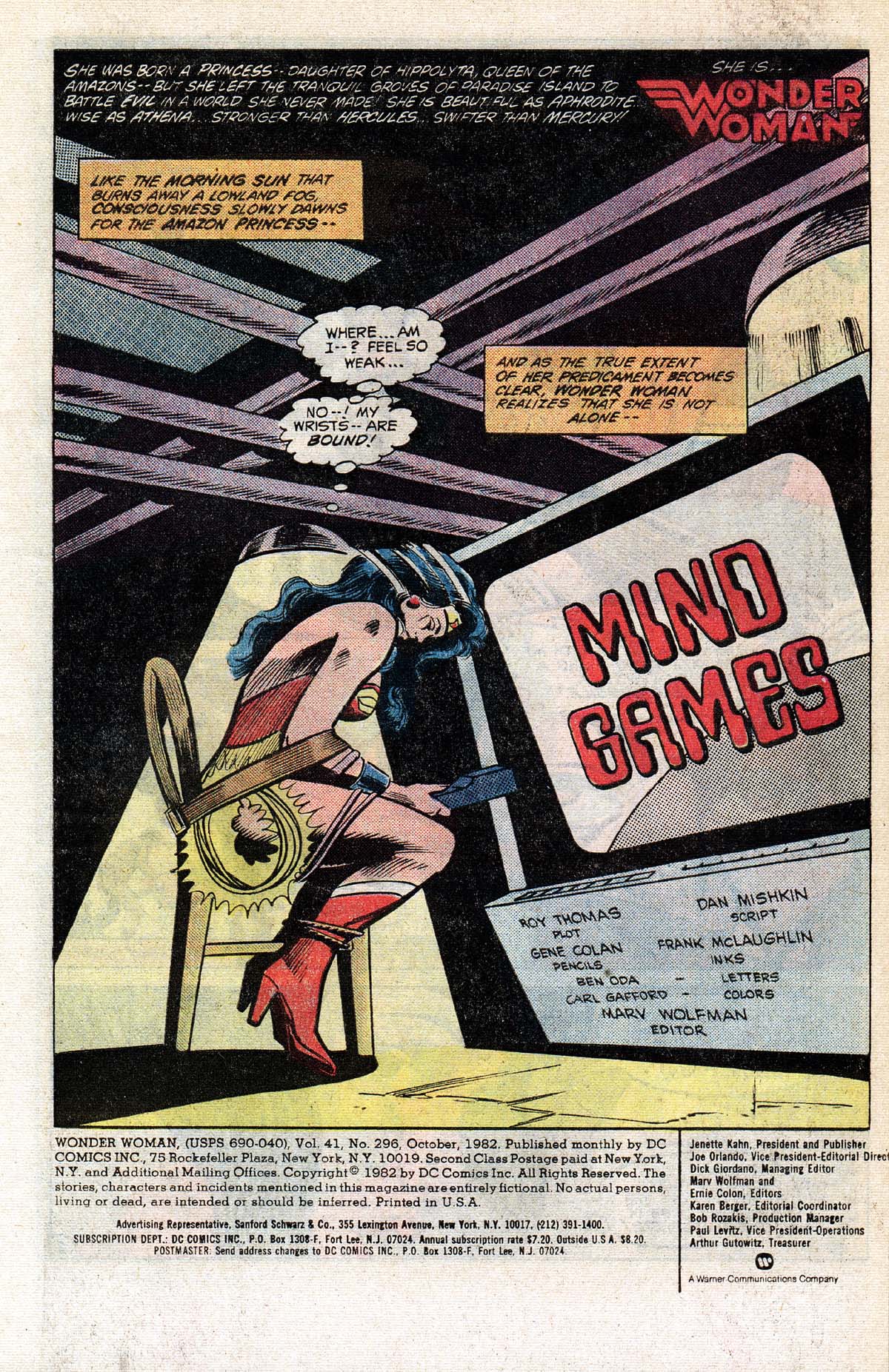 Read online Wonder Woman (1942) comic -  Issue #296 - 2