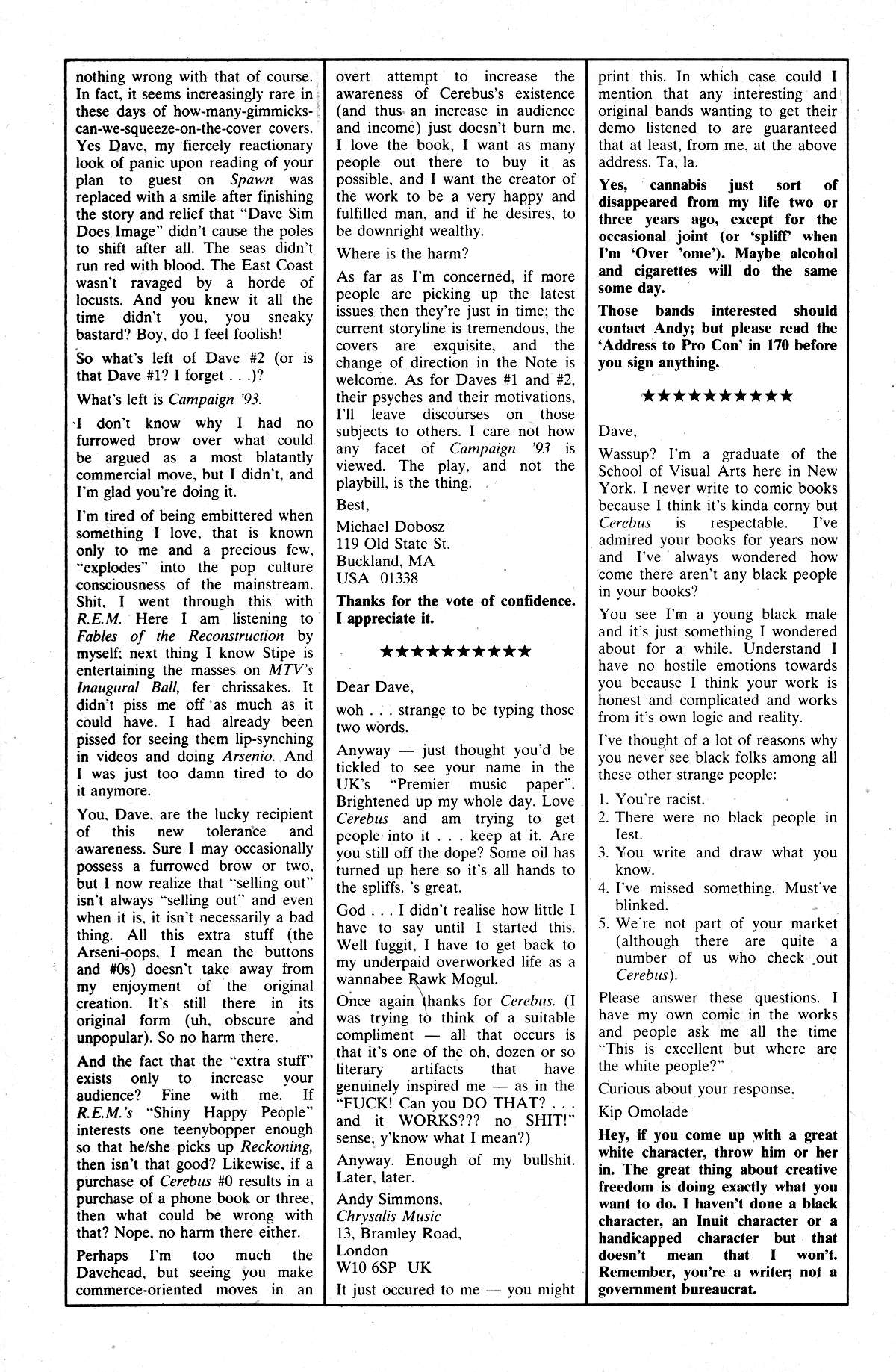 Read online Cerebus comic -  Issue #173 - 23