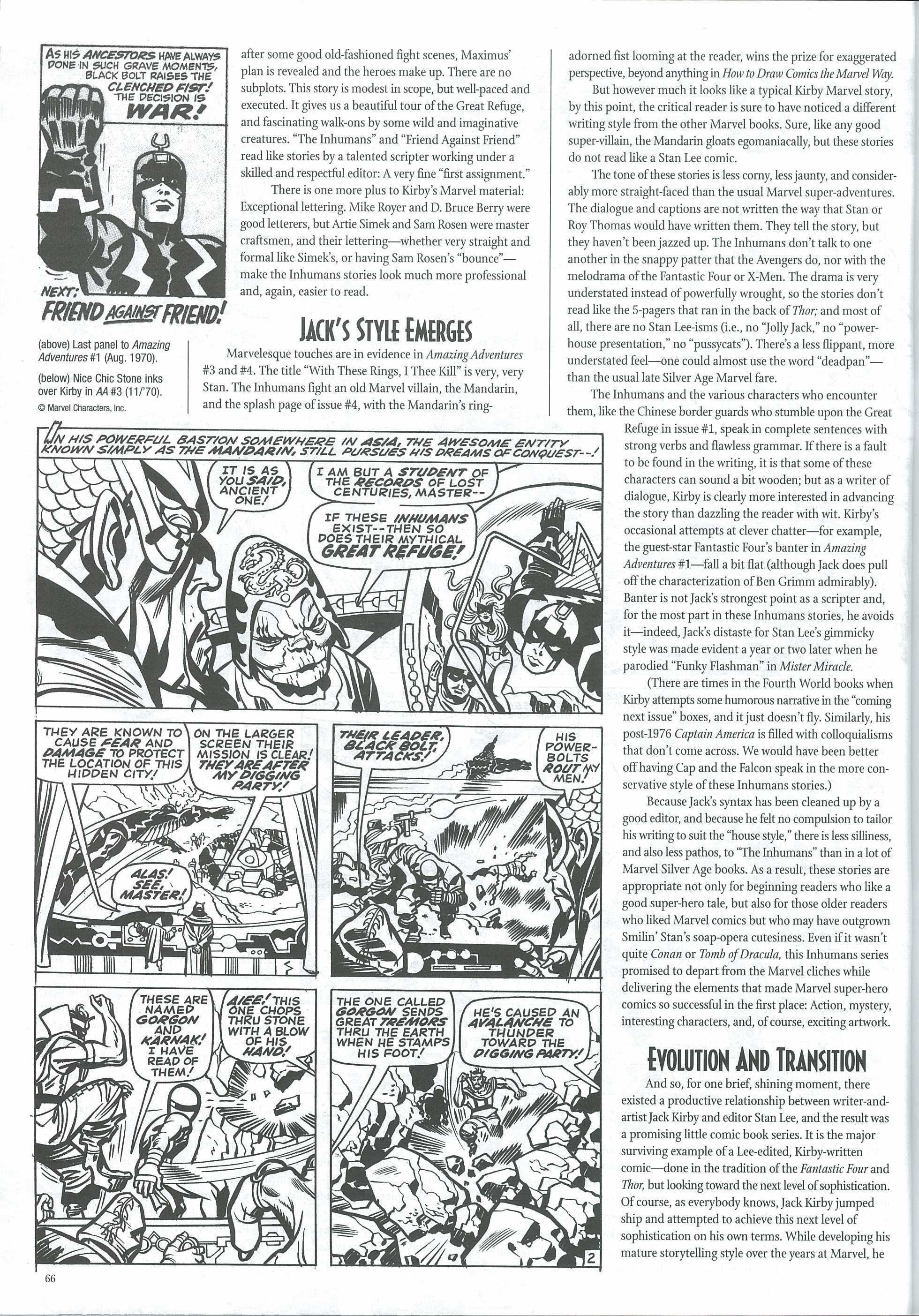 Read online The Jack Kirby Collector comic -  Issue #33 - 68