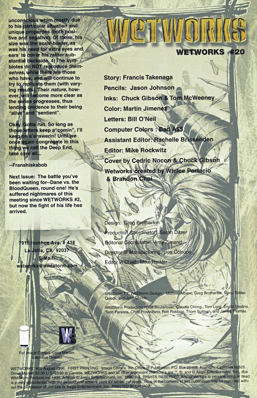 Read online Wetworks comic -  Issue #20 - 24