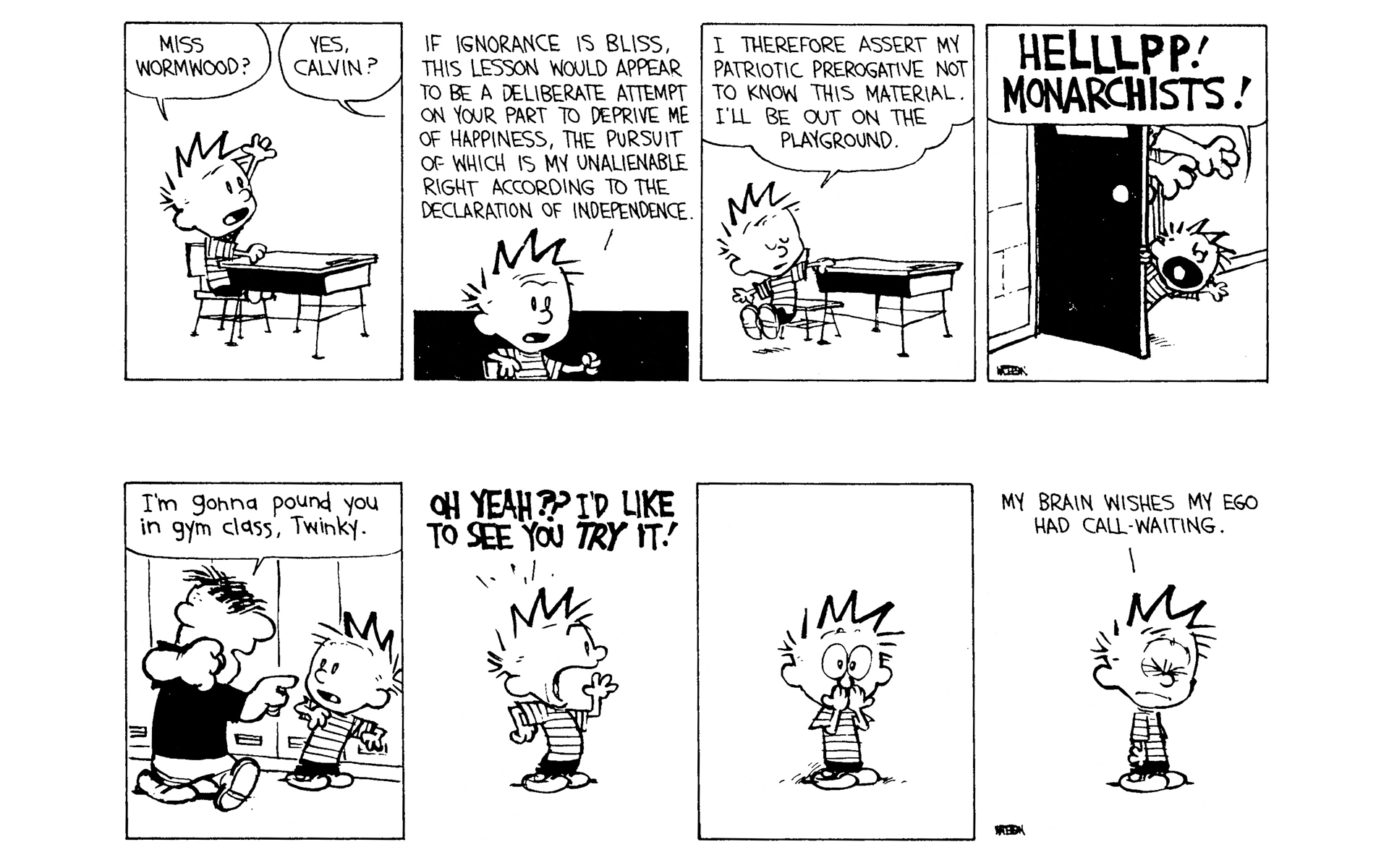 Read online Calvin and Hobbes comic -  Issue #8 - 162