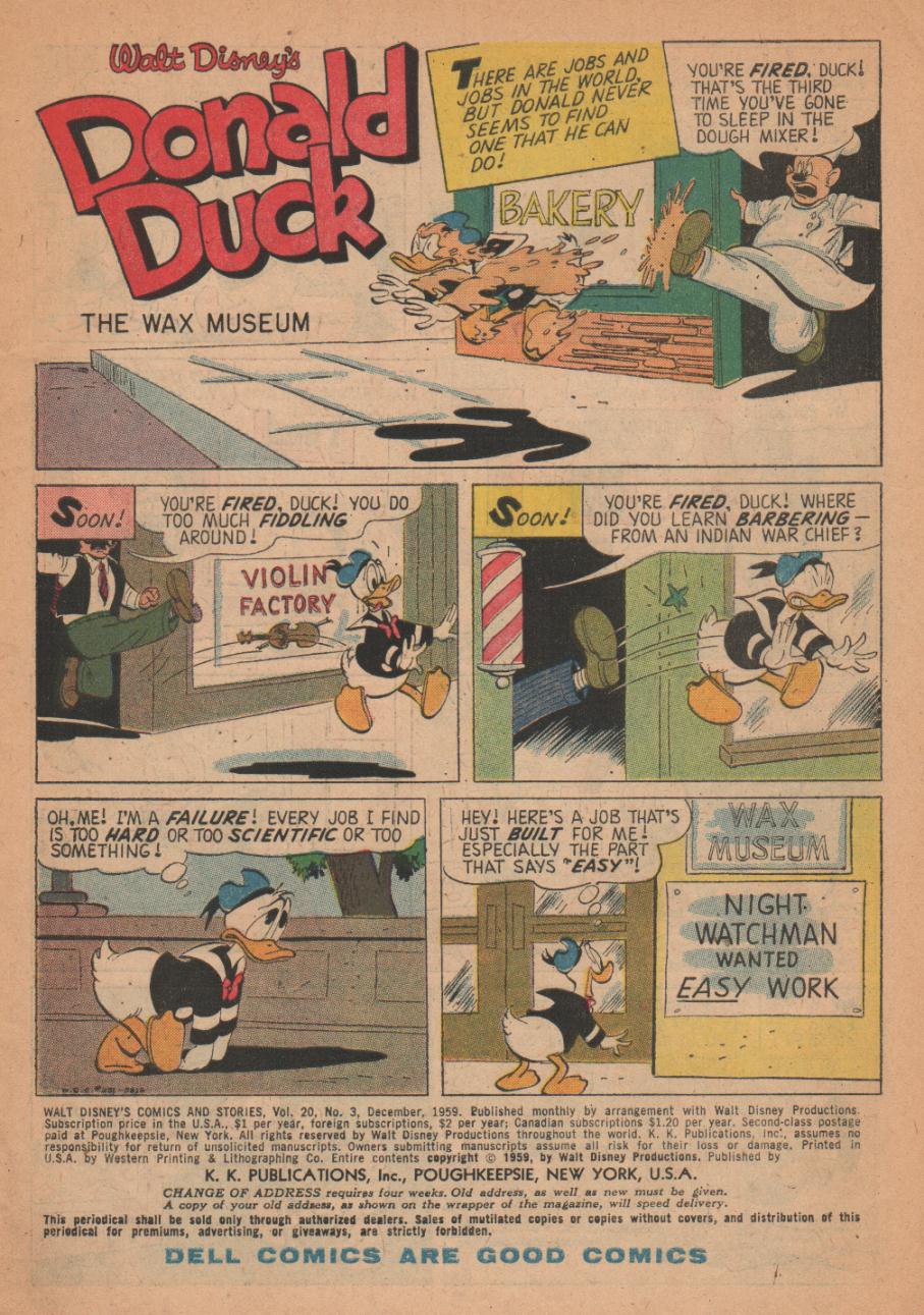 Read online Walt Disney's Comics and Stories comic -  Issue #231 - 3