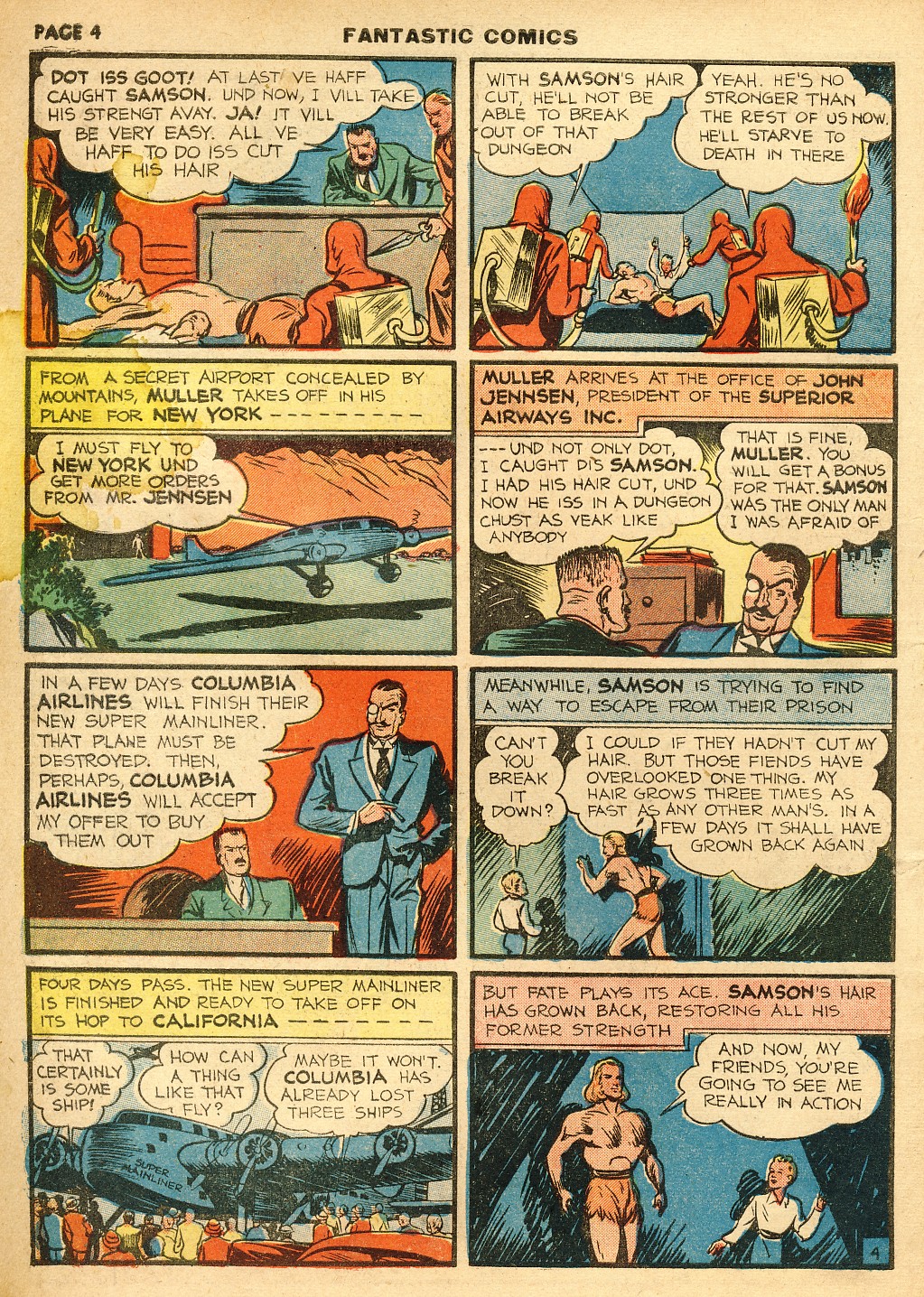 Read online Fantastic Comics comic -  Issue #10 - 5