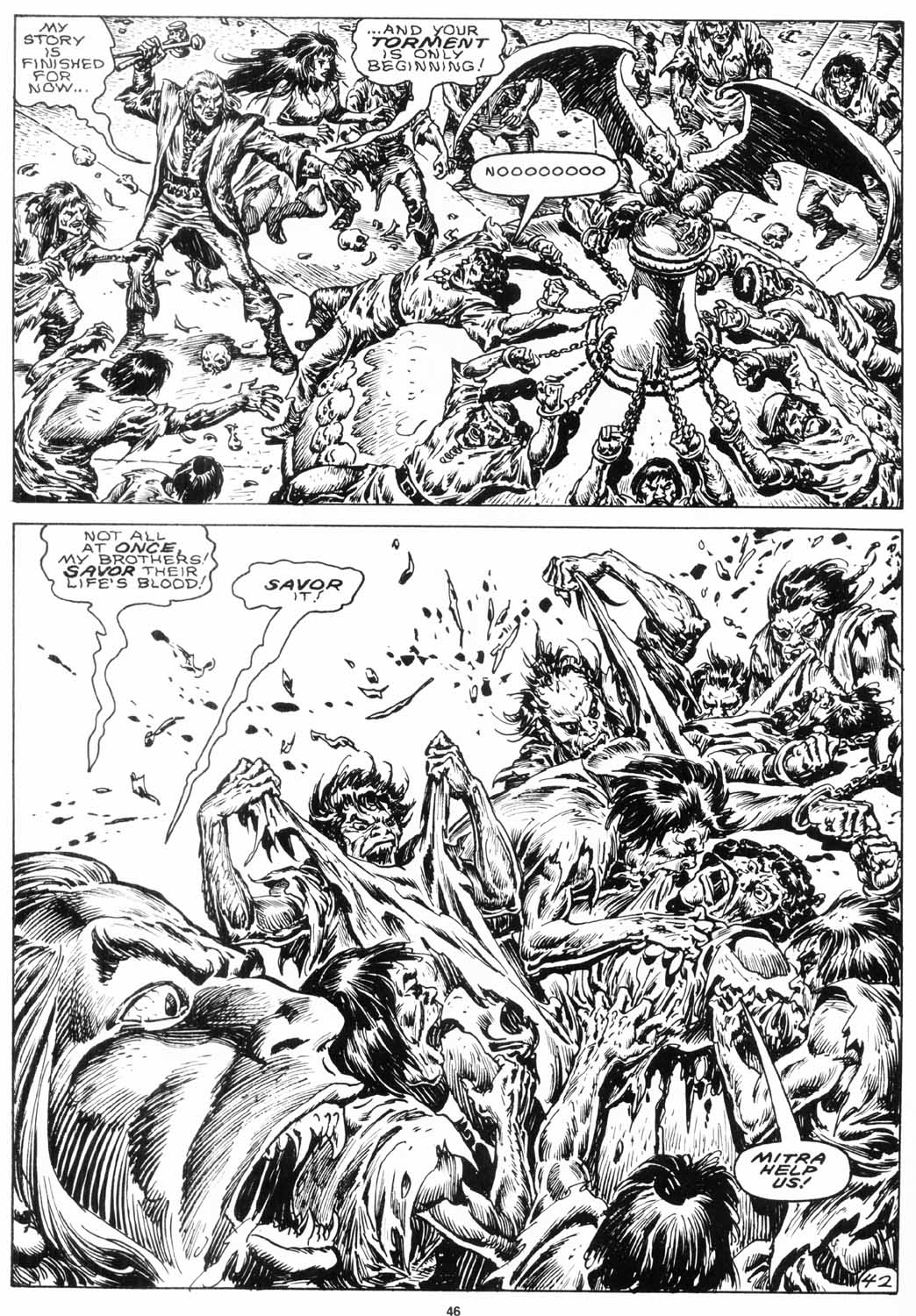 Read online The Savage Sword Of Conan comic -  Issue #155 - 47