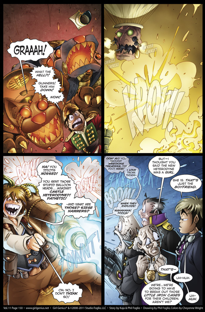 Read online Girl Genius (2002) comic -  Issue #11 - 158