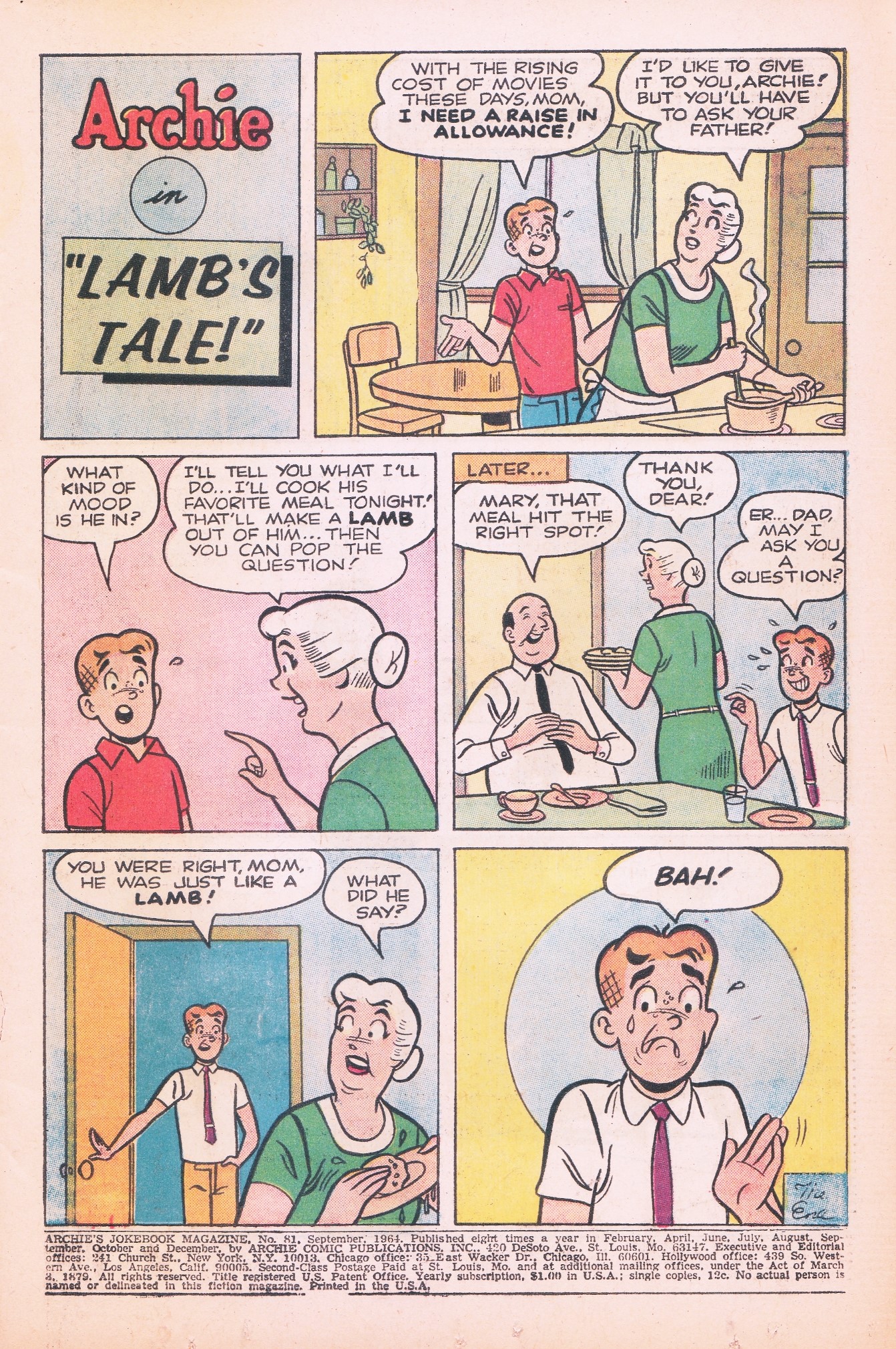 Read online Archie's Joke Book Magazine comic -  Issue #81 - 3