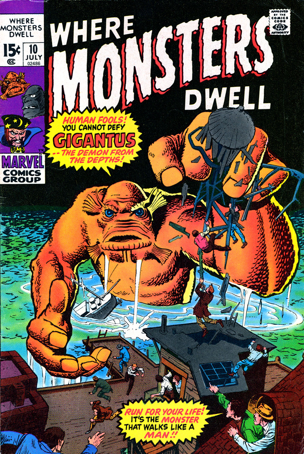 Read online Where Monsters Dwell (1970) comic -  Issue #10 - 1