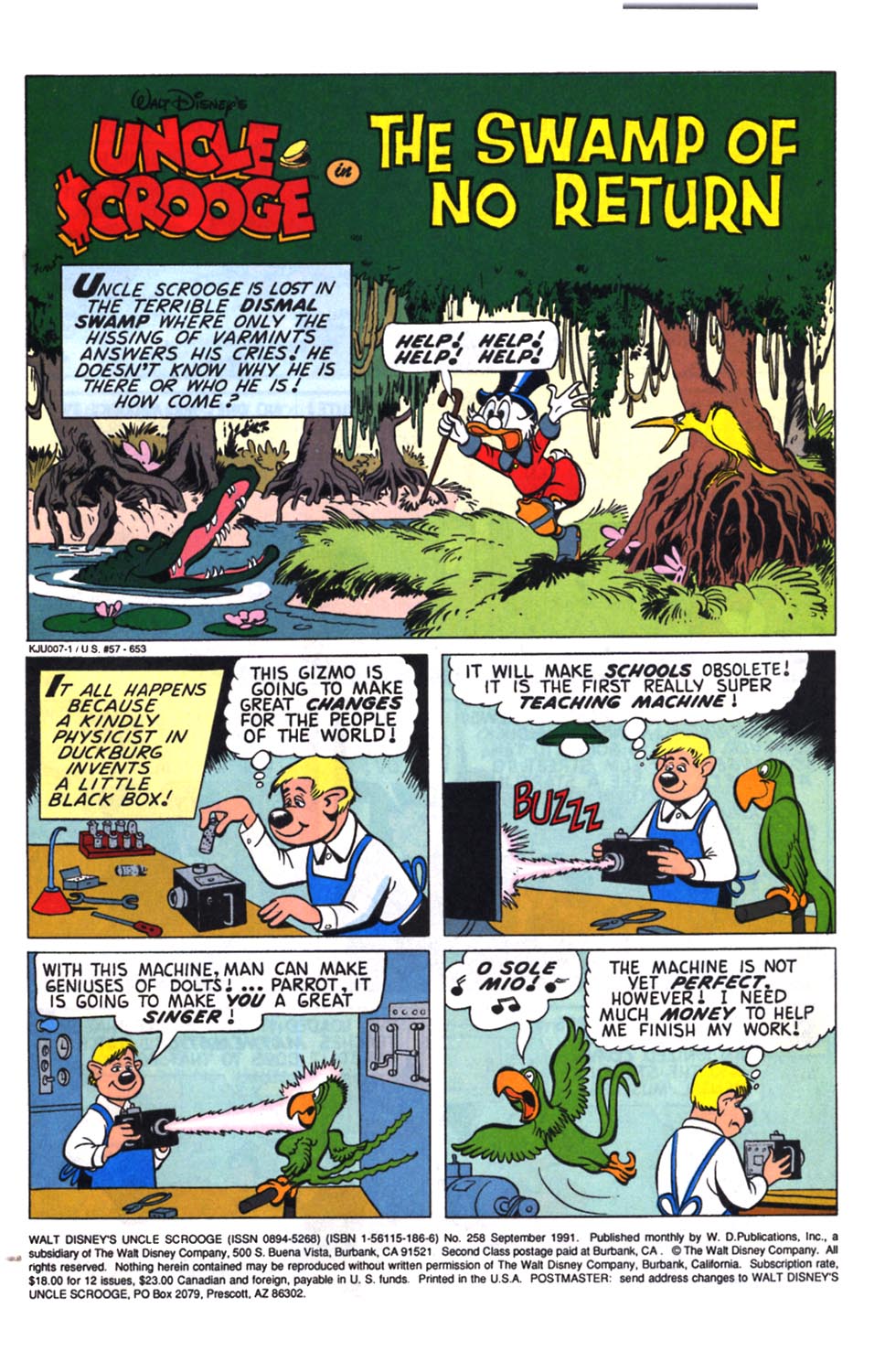 Read online Uncle Scrooge (1953) comic -  Issue #258 - 2