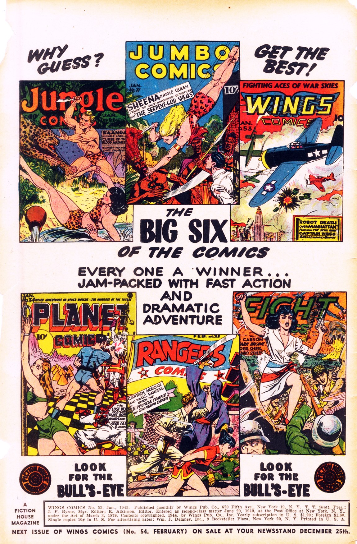 Read online Wings Comics comic -  Issue #53 - 2