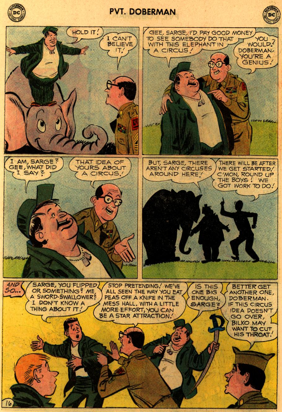 Read online Sgt. Bilko's Pvt. Doberman comic -  Issue #9 - 20