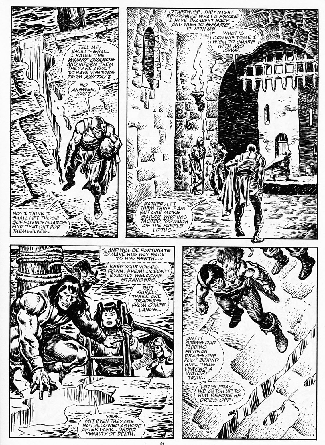 Read online The Savage Sword Of Conan comic -  Issue #191 - 23