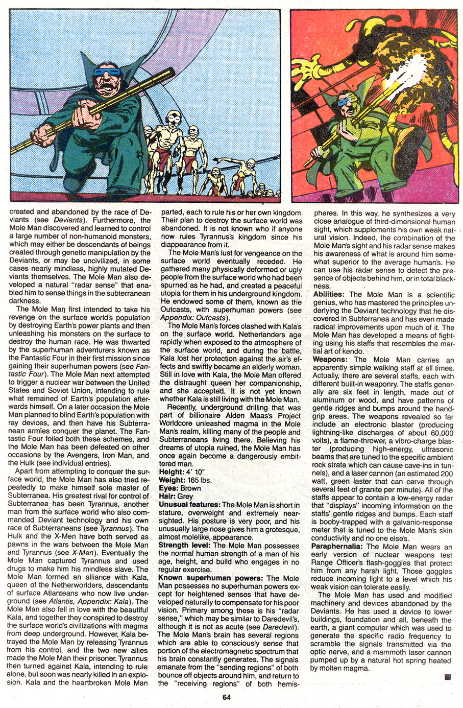 Read online The Official Handbook of the Marvel Universe Deluxe Edition comic -  Issue #8 - 66