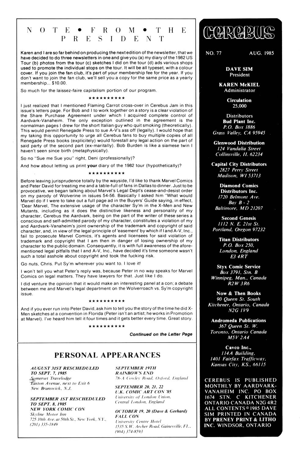 Cerebus Issue #77 #77 - English 2