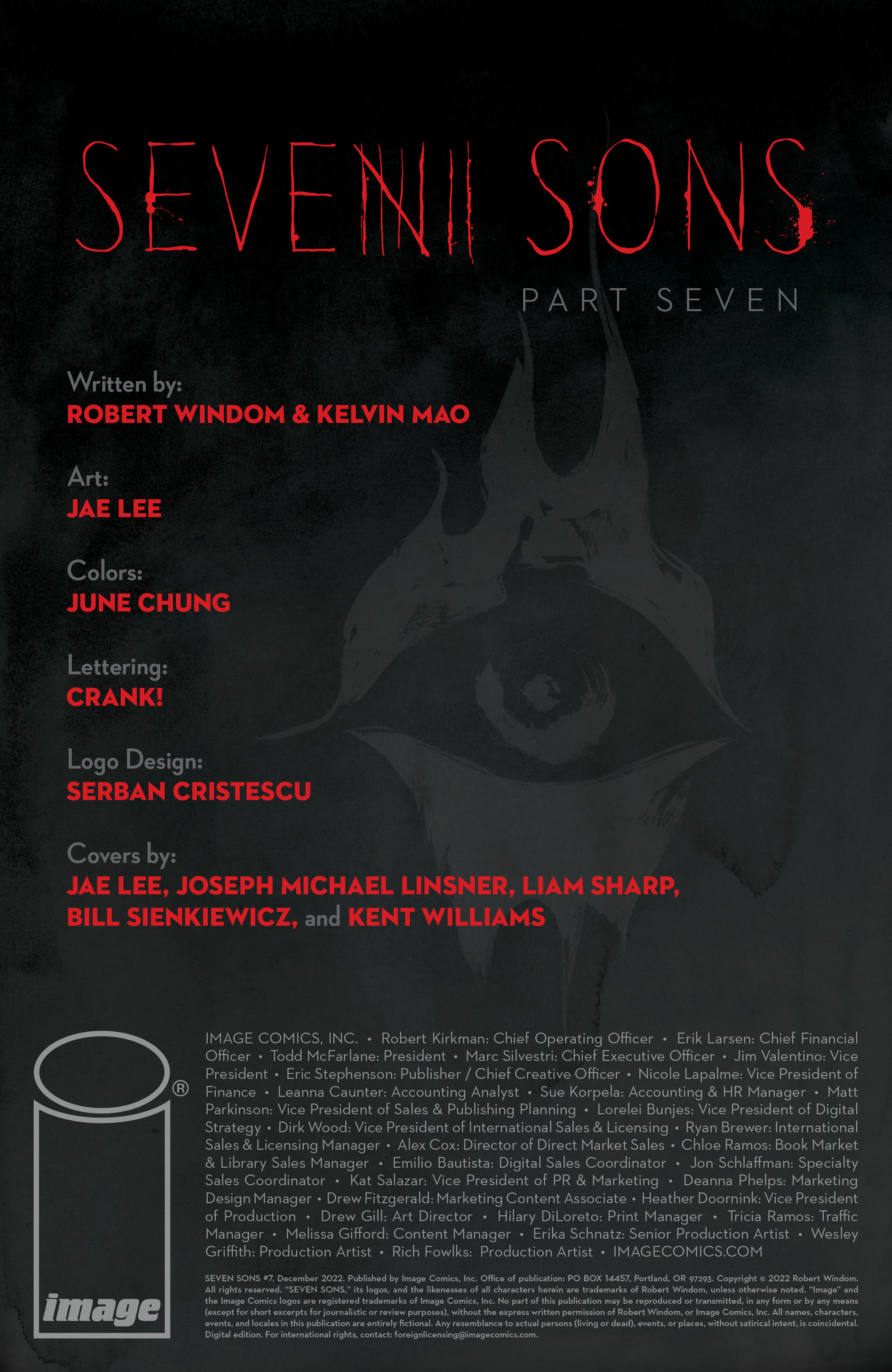 Read online Seven Sons comic -  Issue #7 - 2