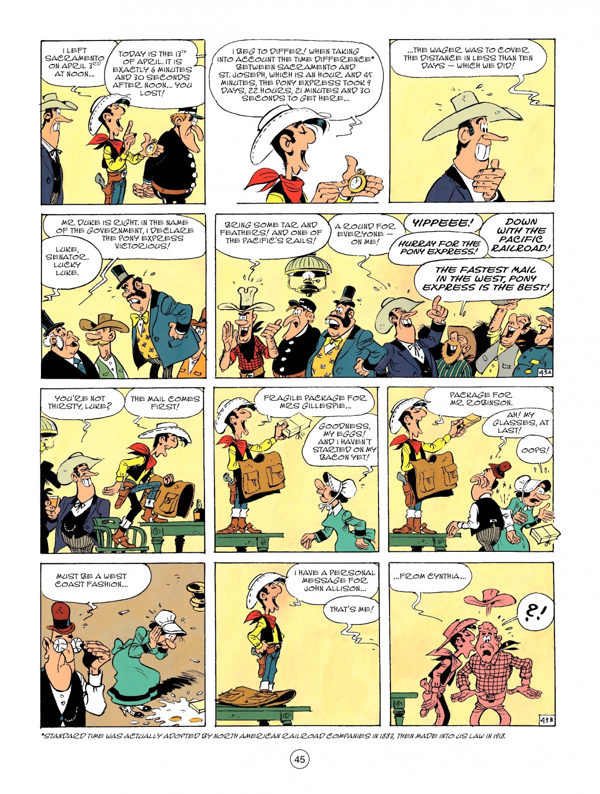 Read online A Lucky Luke Adventure comic -  Issue #46 - 45