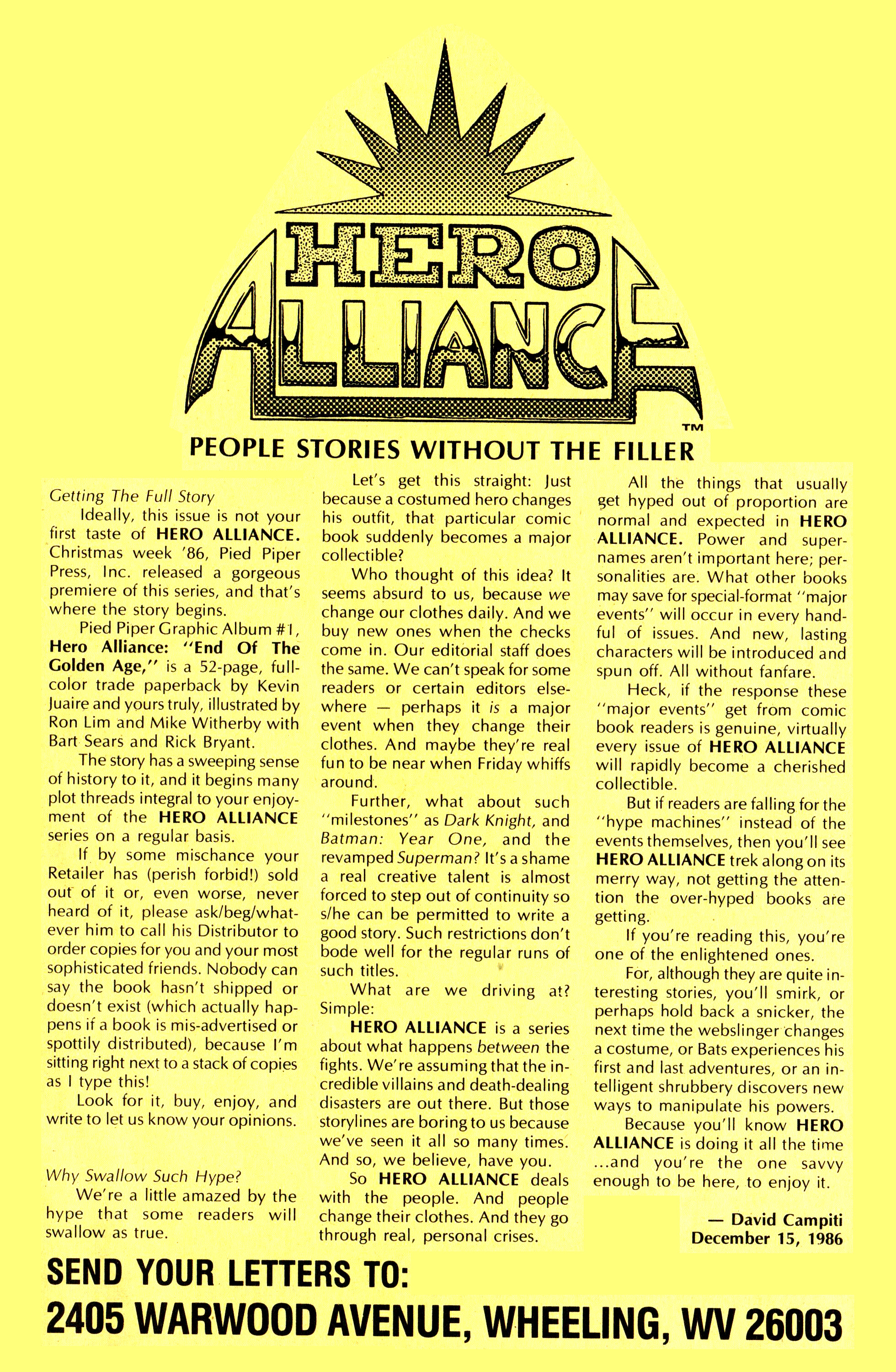 Read online Hero Alliance (1987) comic -  Issue # Full - 32