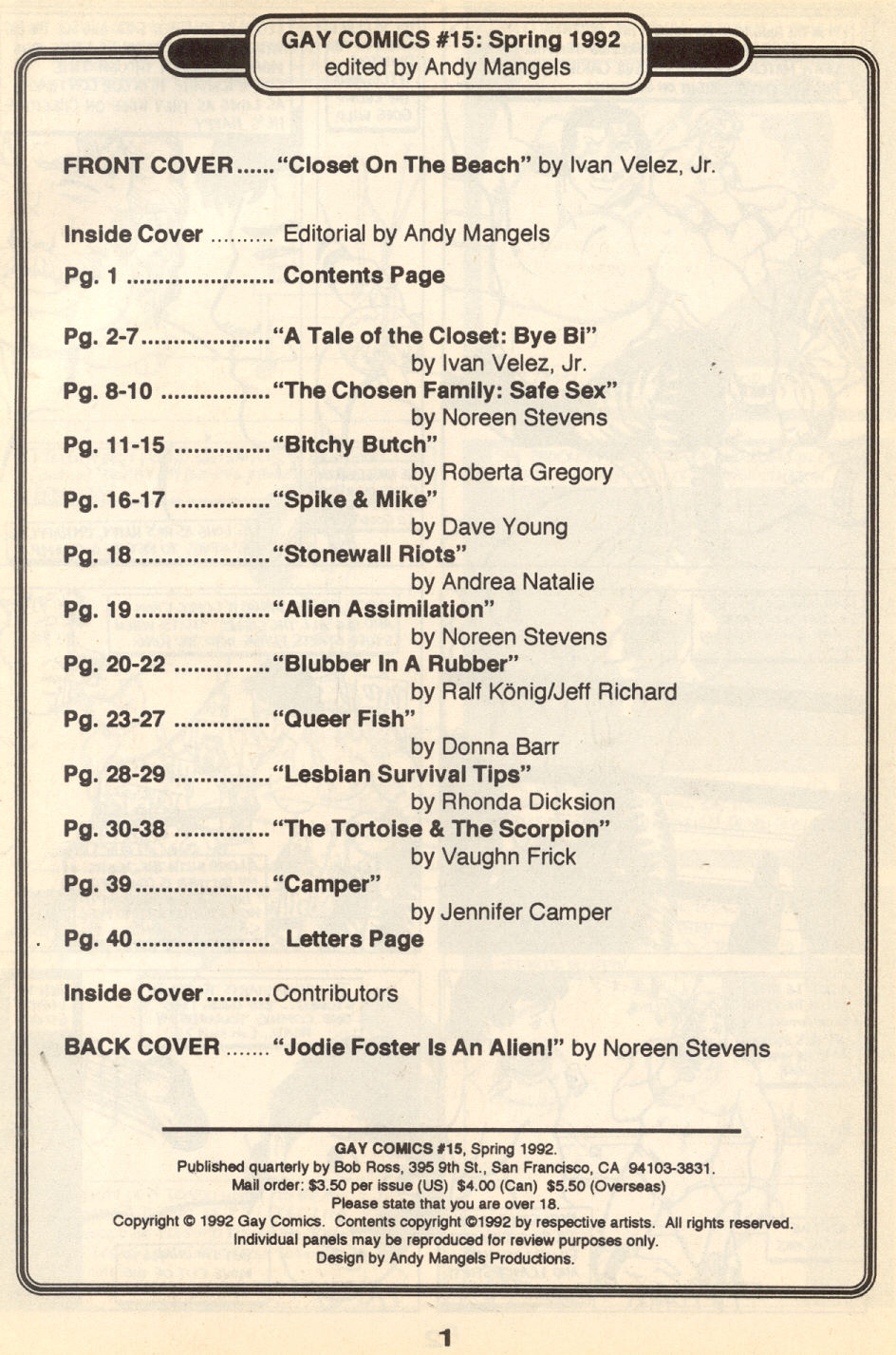 Read online Gay Comix (Gay Comics) comic -  Issue #15 - 4