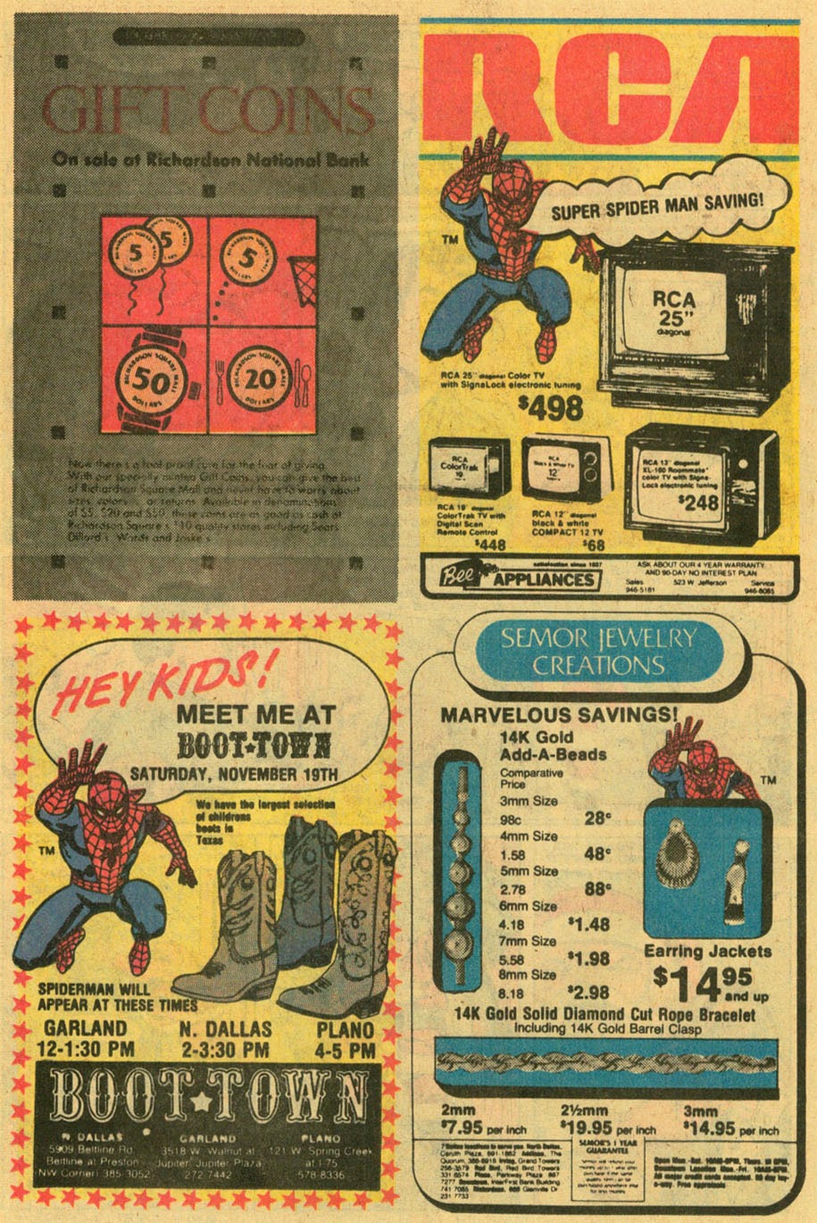 Read online Spider-Man: Christmas in Dallas (Dallas Times Herald Giveaway) comic -  Issue # Full - 16