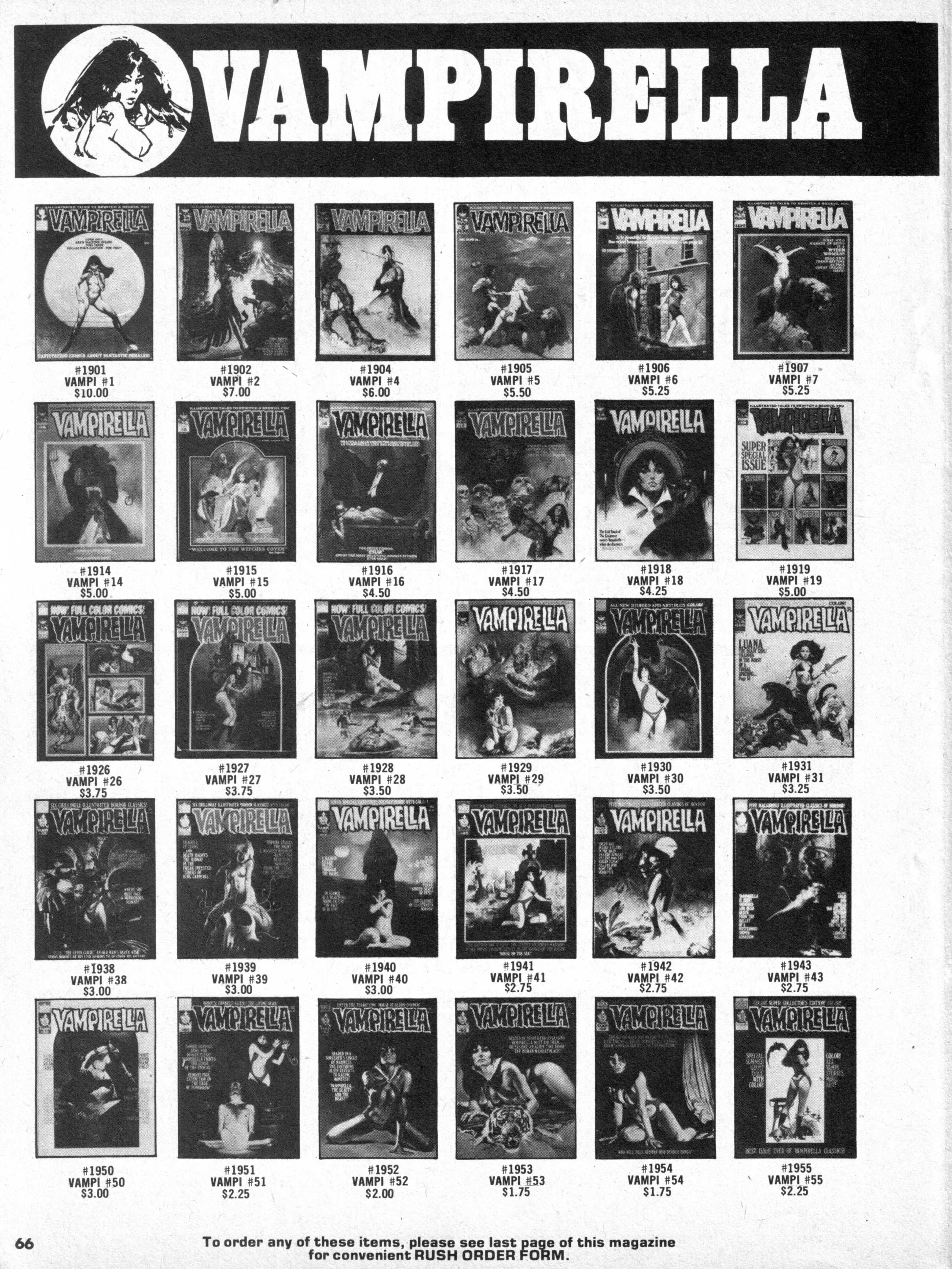 Read online Vampirella (1969) comic -  Issue #62 - 66