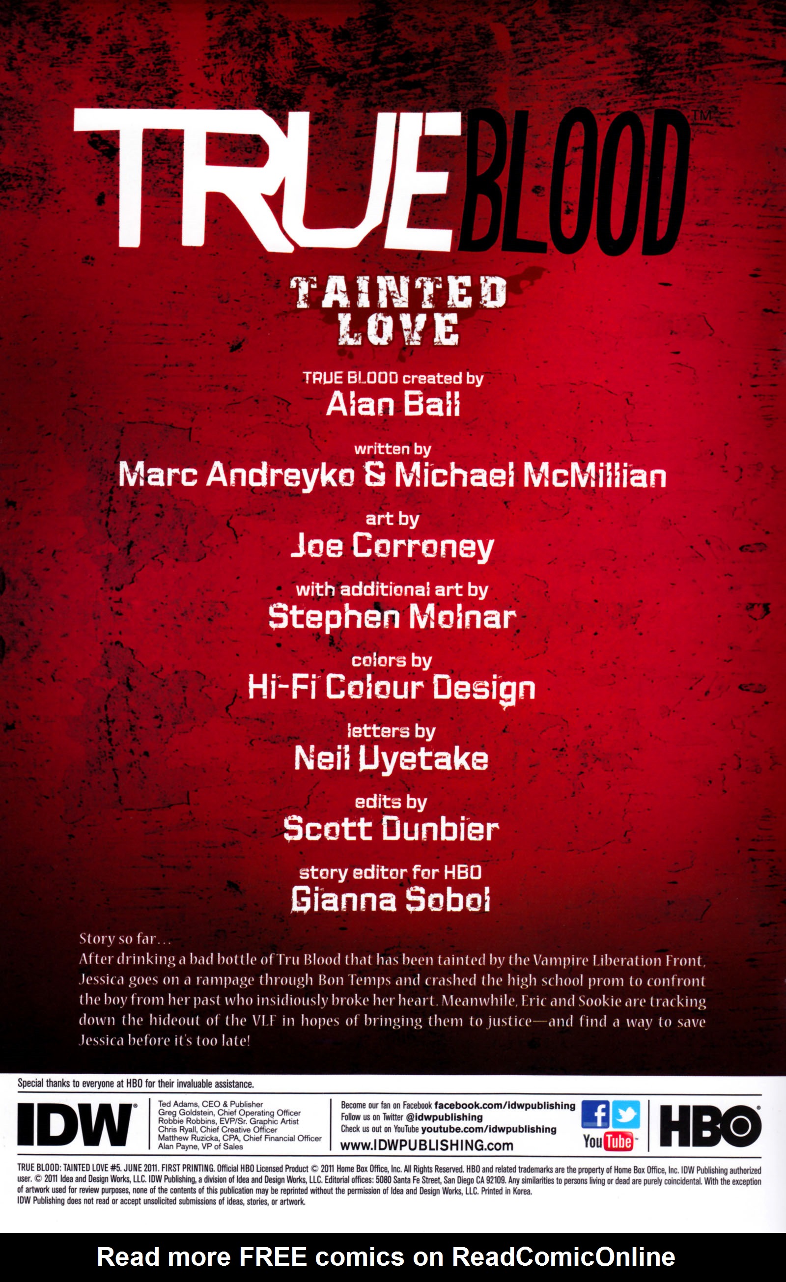 Read online True Blood: Tainted Love comic -  Issue #5 - 3