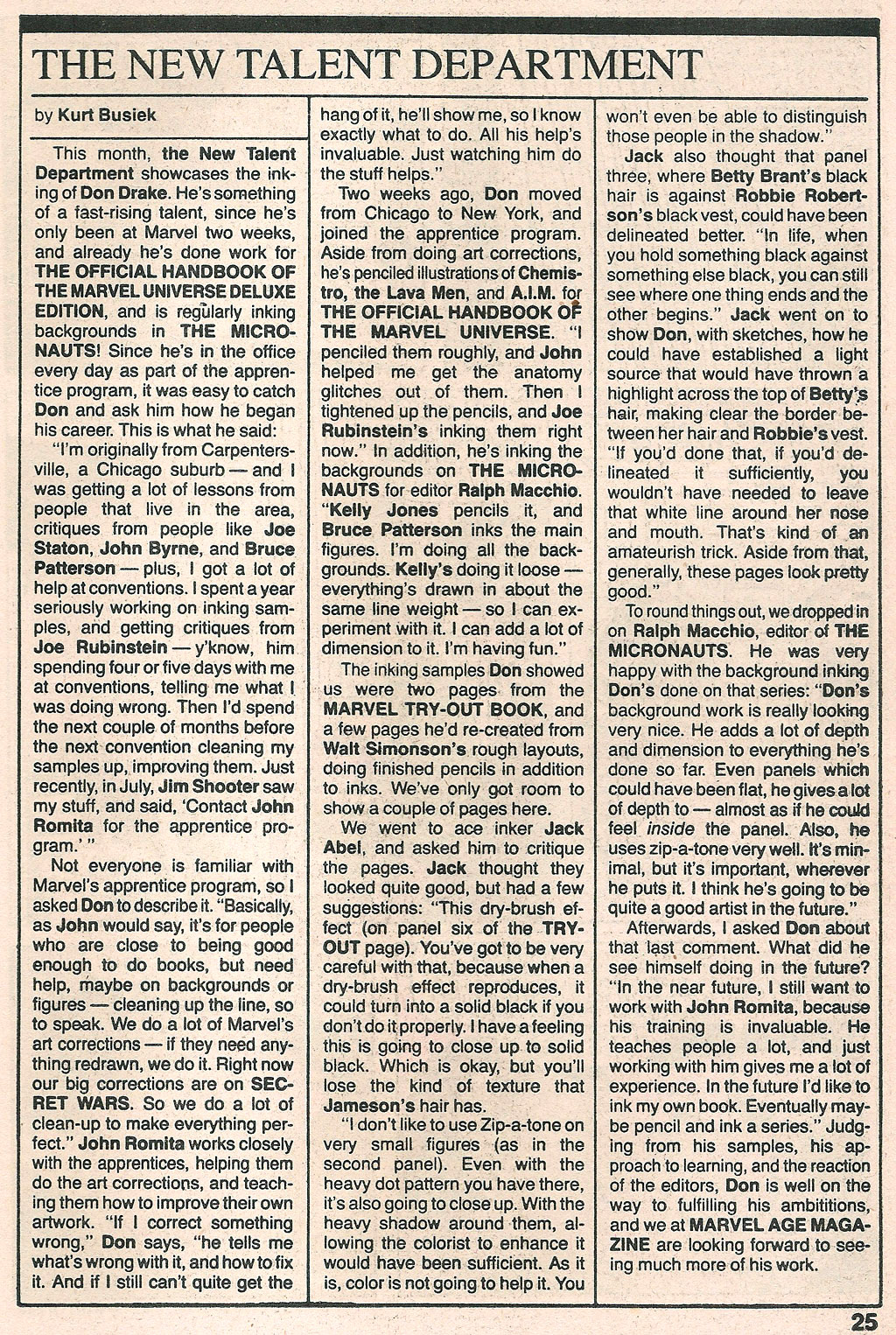 Read online Marvel Age comic -  Issue #24 - 26