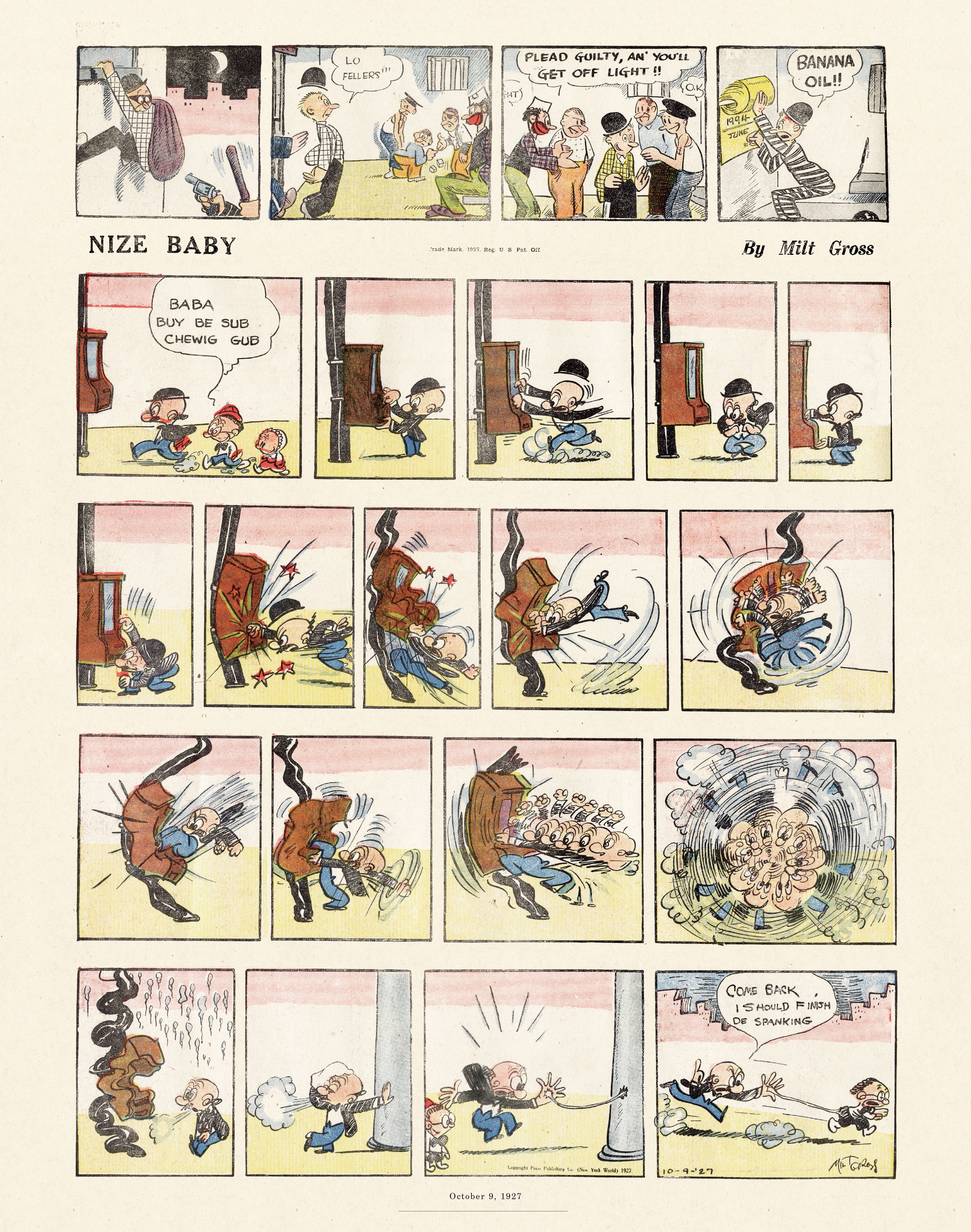 Read online Gross Exaggerations: The Meshuga Comic Strips of Milt Gross comic -  Issue # TPB - 48