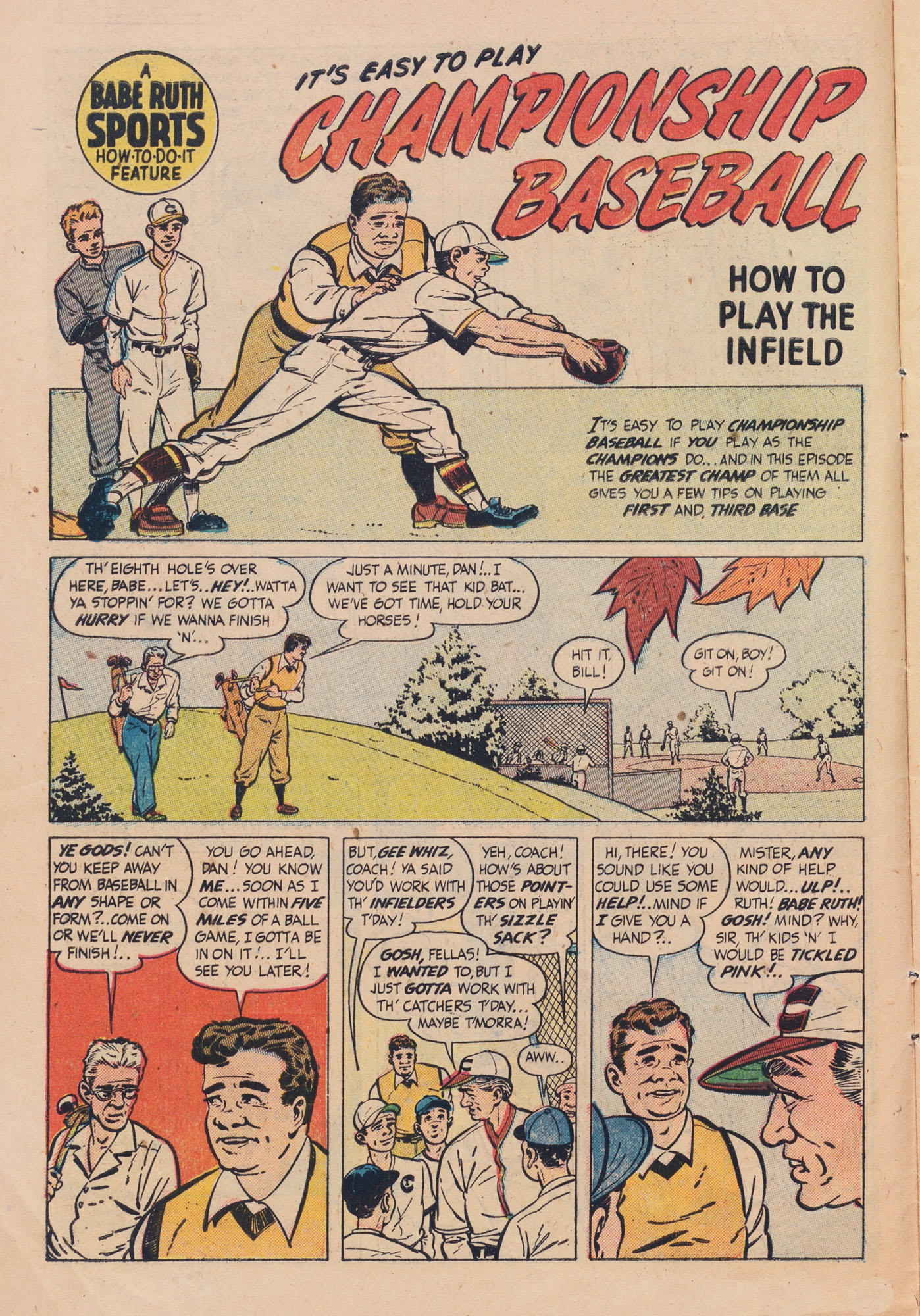 Read online Babe Ruth Sports Comics comic -  Issue #3 - 10