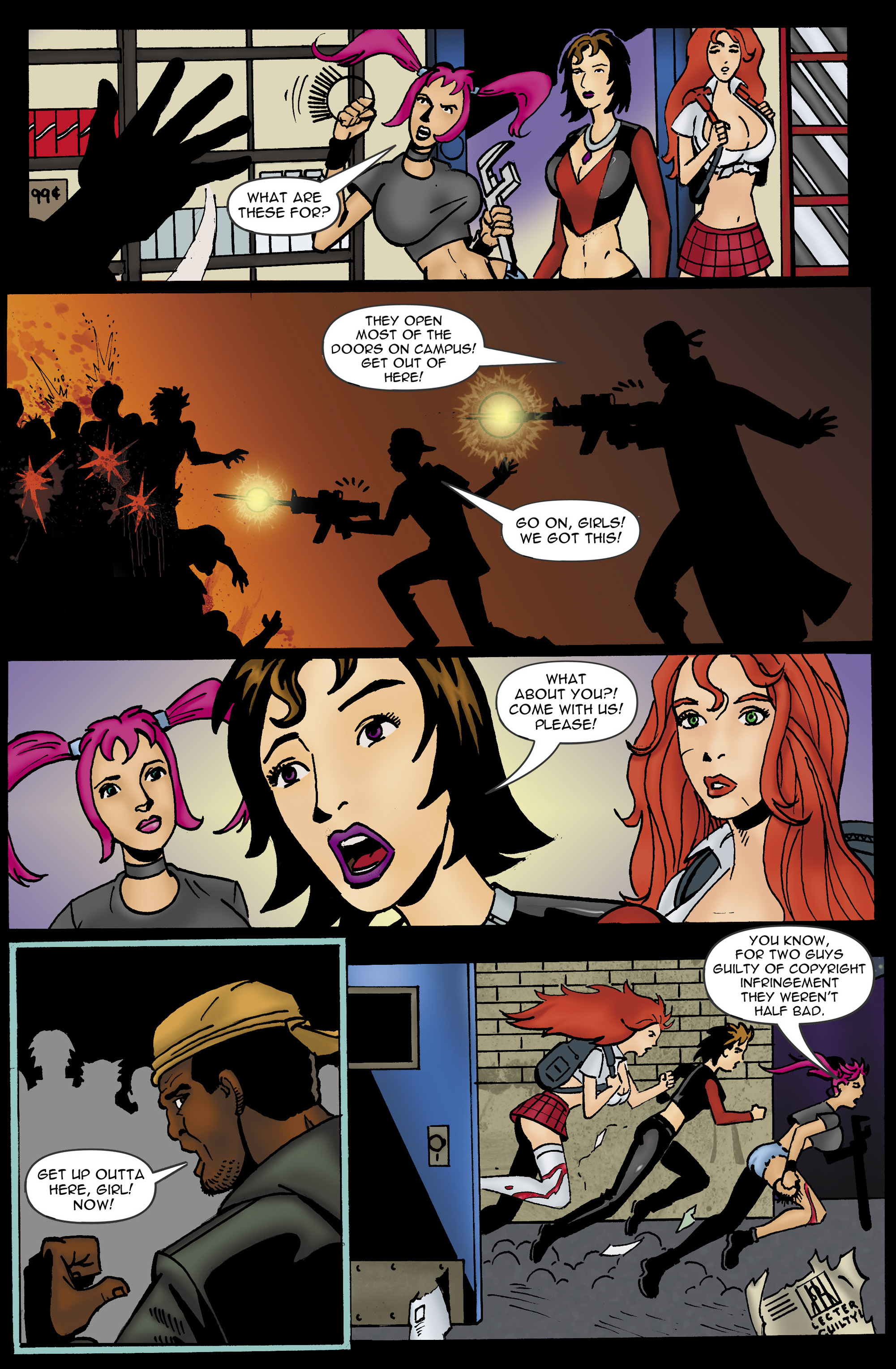 Read online Chaos Campus: Sorority Girls Vs. Zombies comic -  Issue #3 - 22