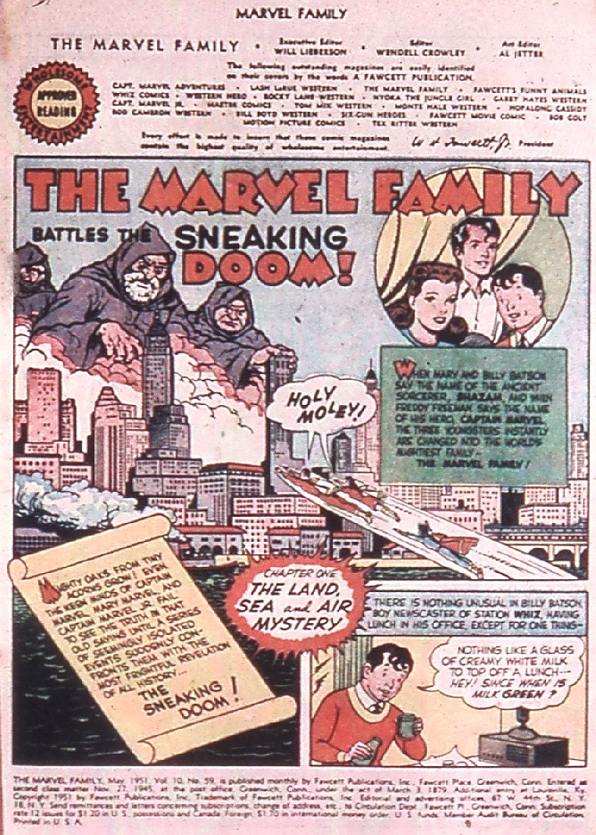 Read online The Marvel Family comic -  Issue #59 - 3