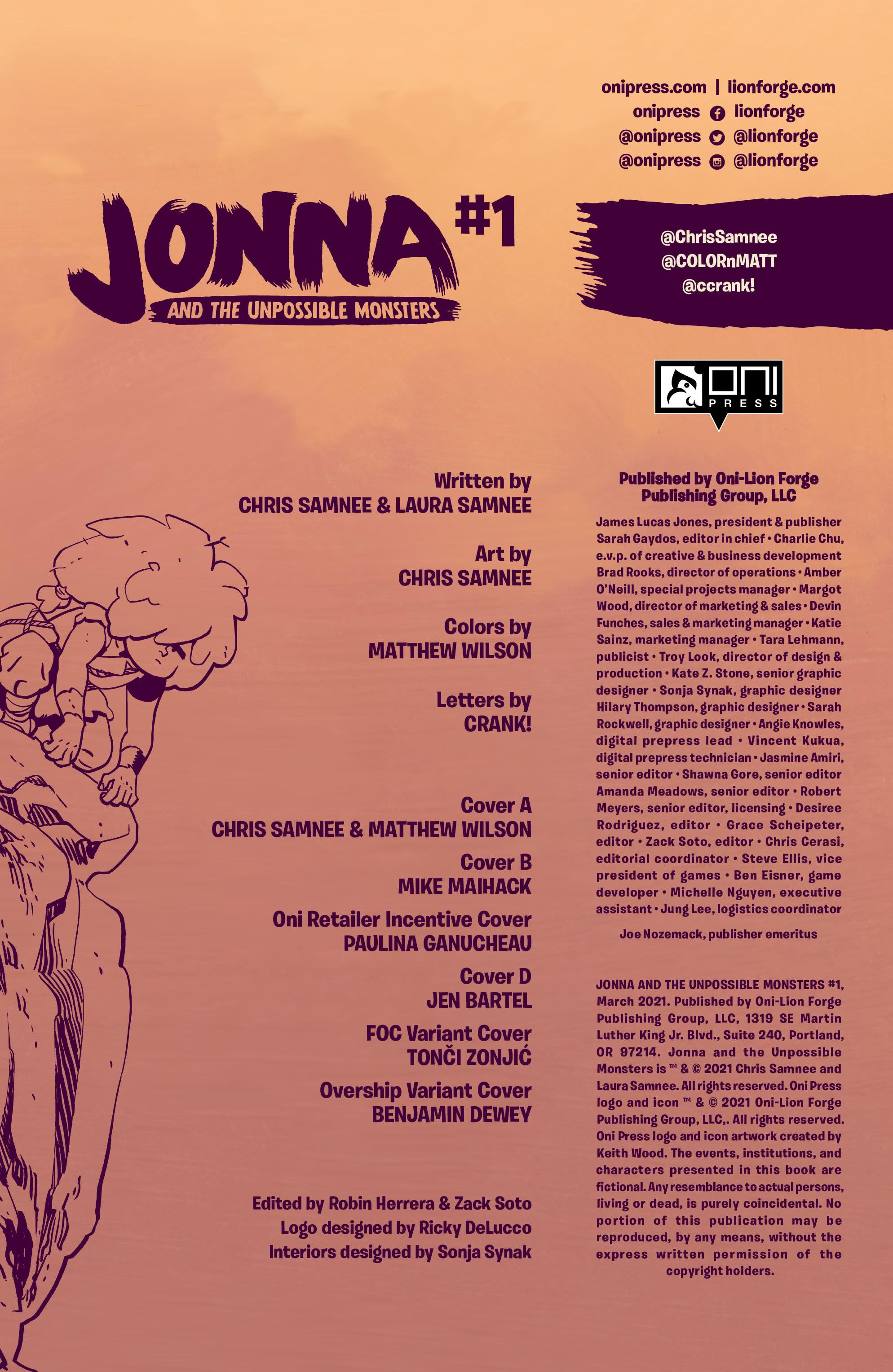 Read online Jonna and the Unpossible Monsters comic -  Issue #1 - 2