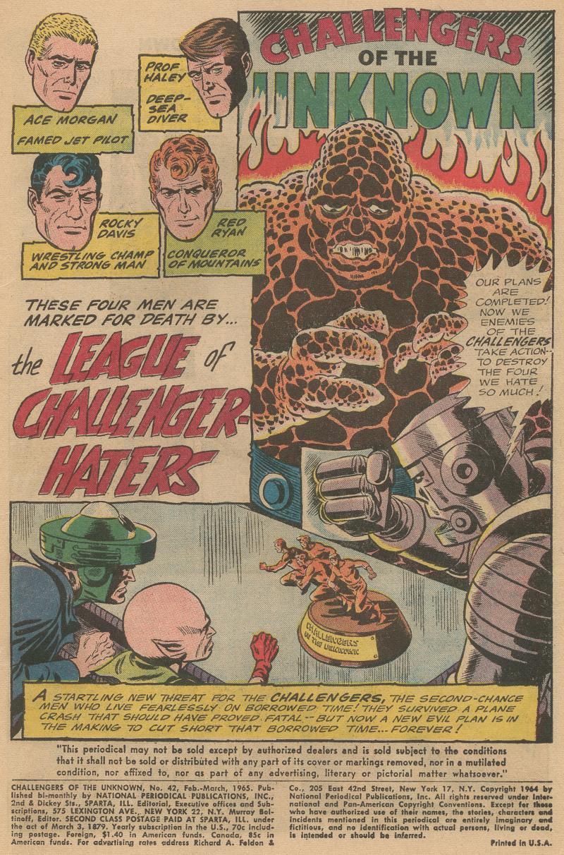 Challengers of the Unknown (1958) Issue #42 #42 - English 2