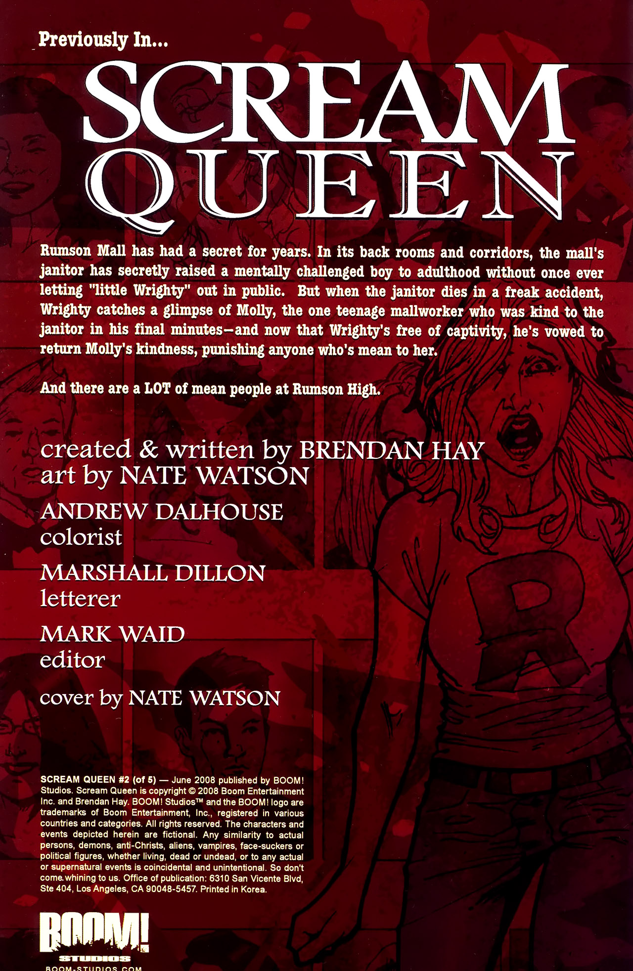 Read online Scream Queen comic -  Issue #2 - 2