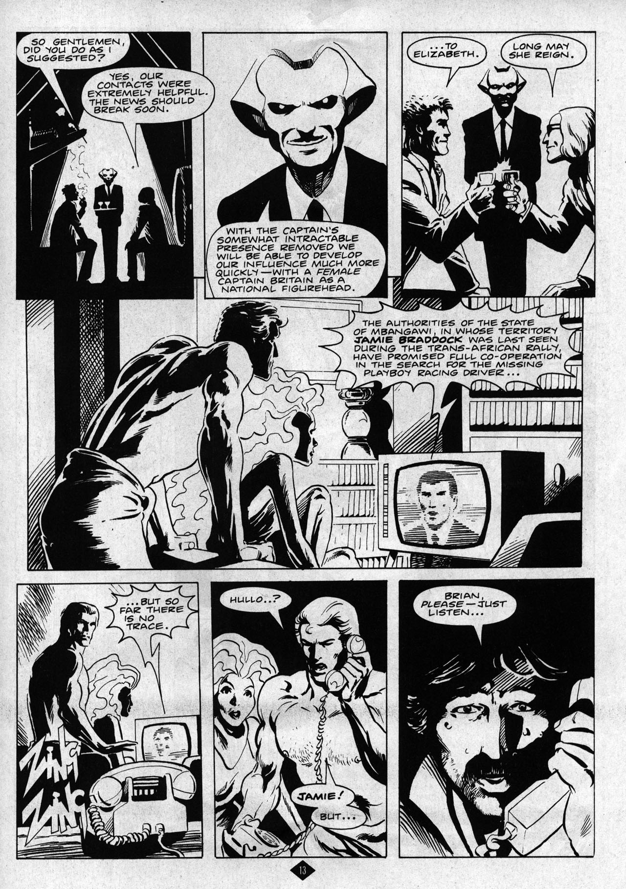 Read online Captain Britain (1985) comic -  Issue #9 - 13