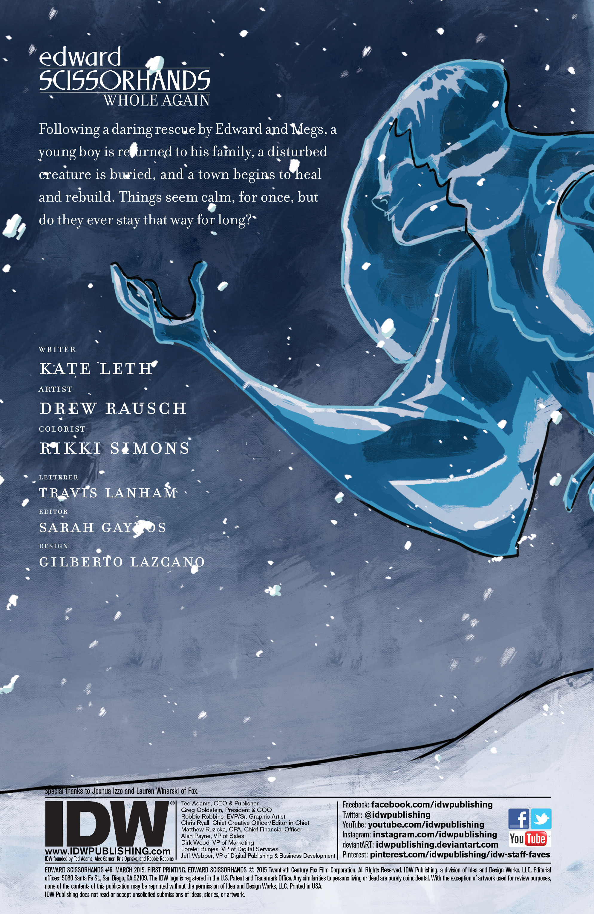 Read online Edward Scissorhands comic -  Issue #6 - 2