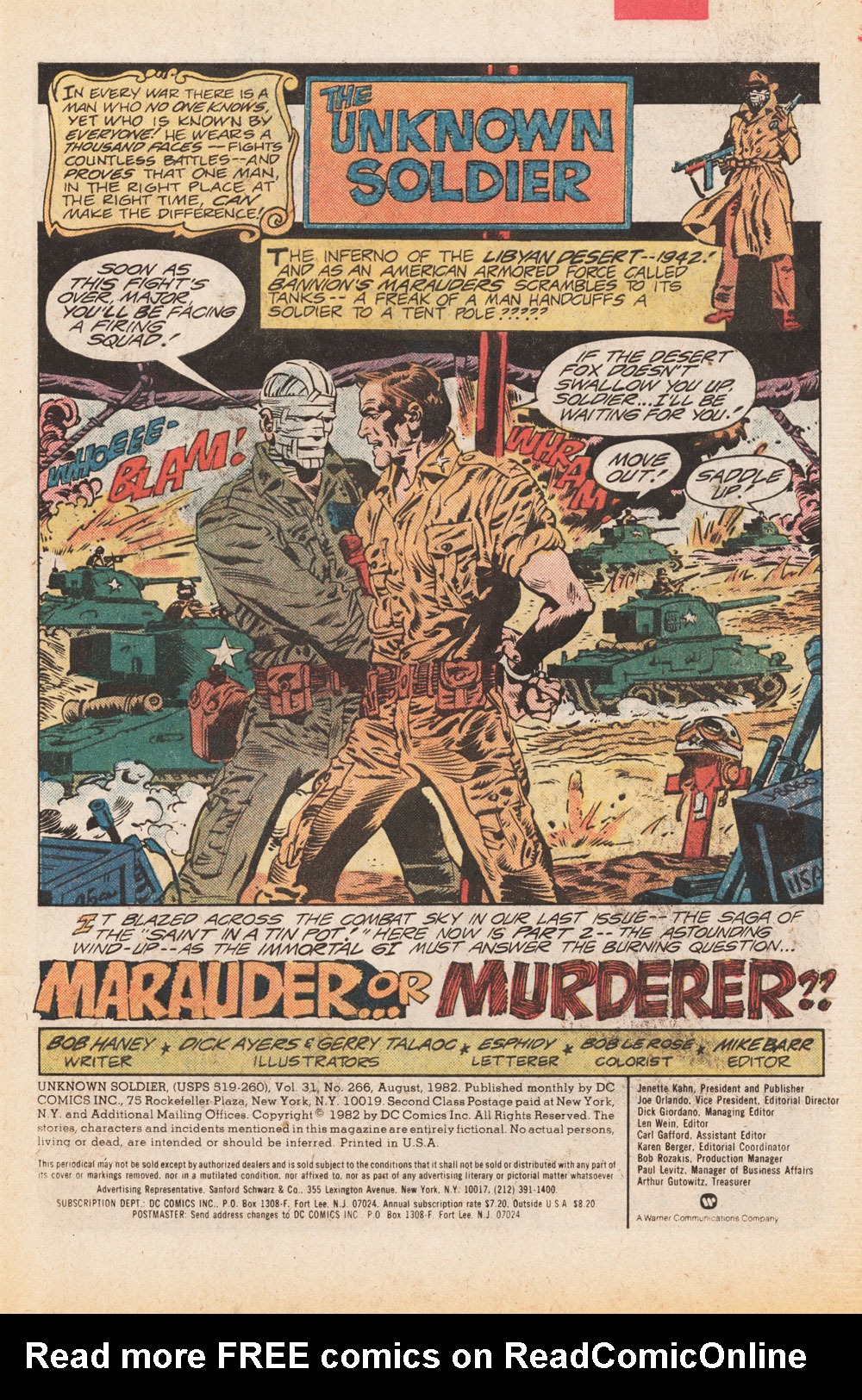 Read online Unknown Soldier (1977) comic -  Issue #266 - 3