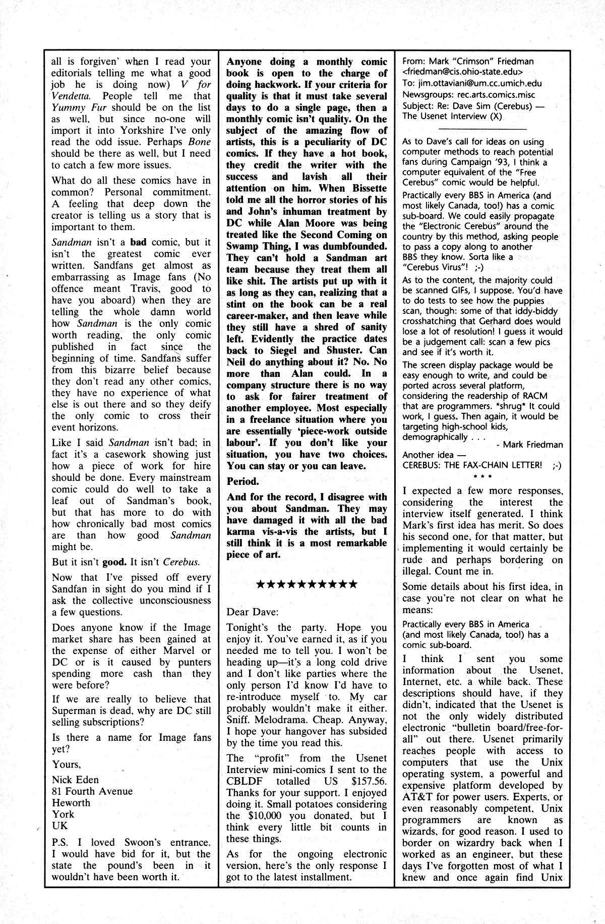 Read online Cerebus comic -  Issue #168 - 28