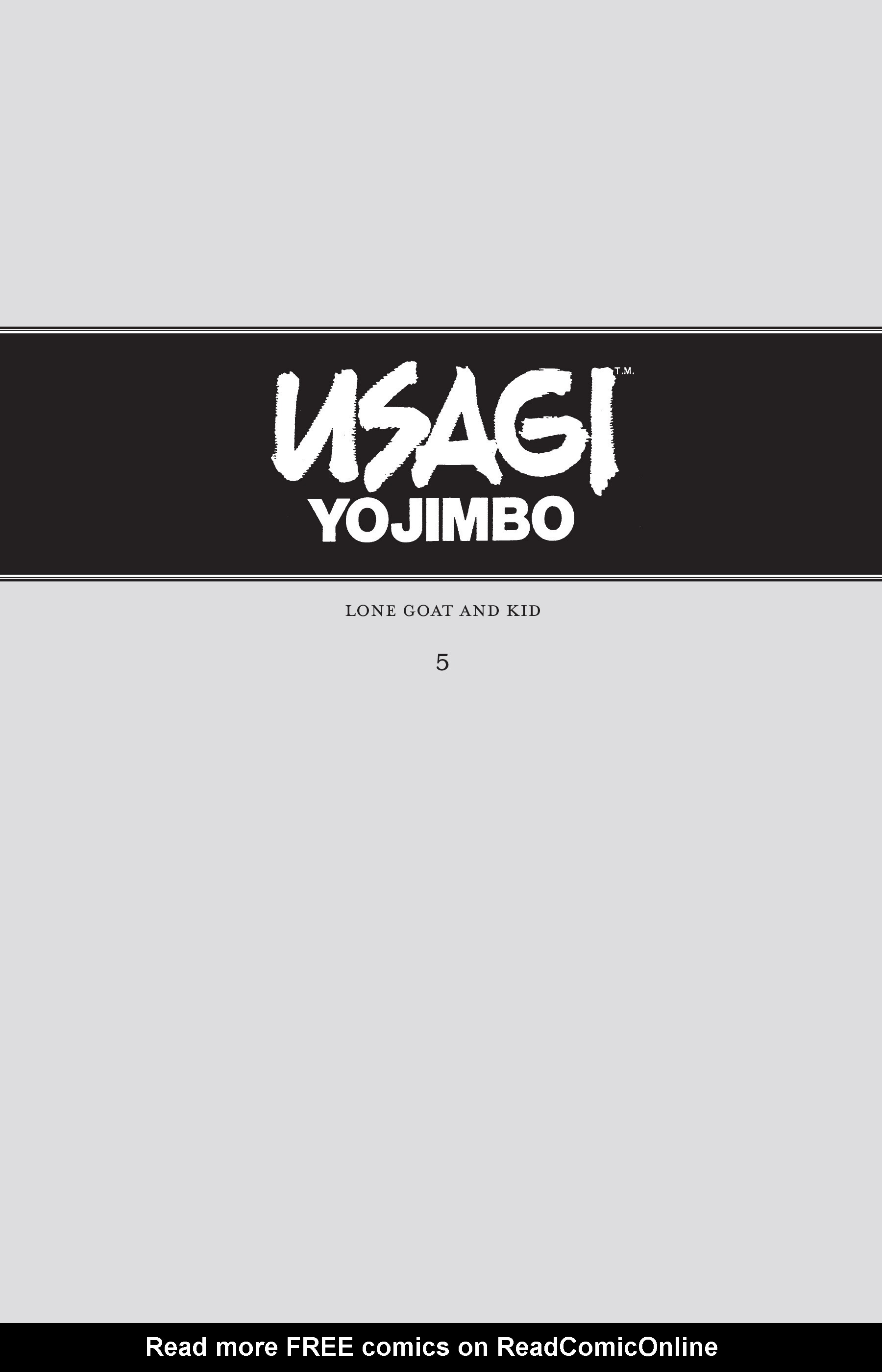 Read online Usagi Yojimbo (1987) comic -  Issue # _TPB 5 - 2