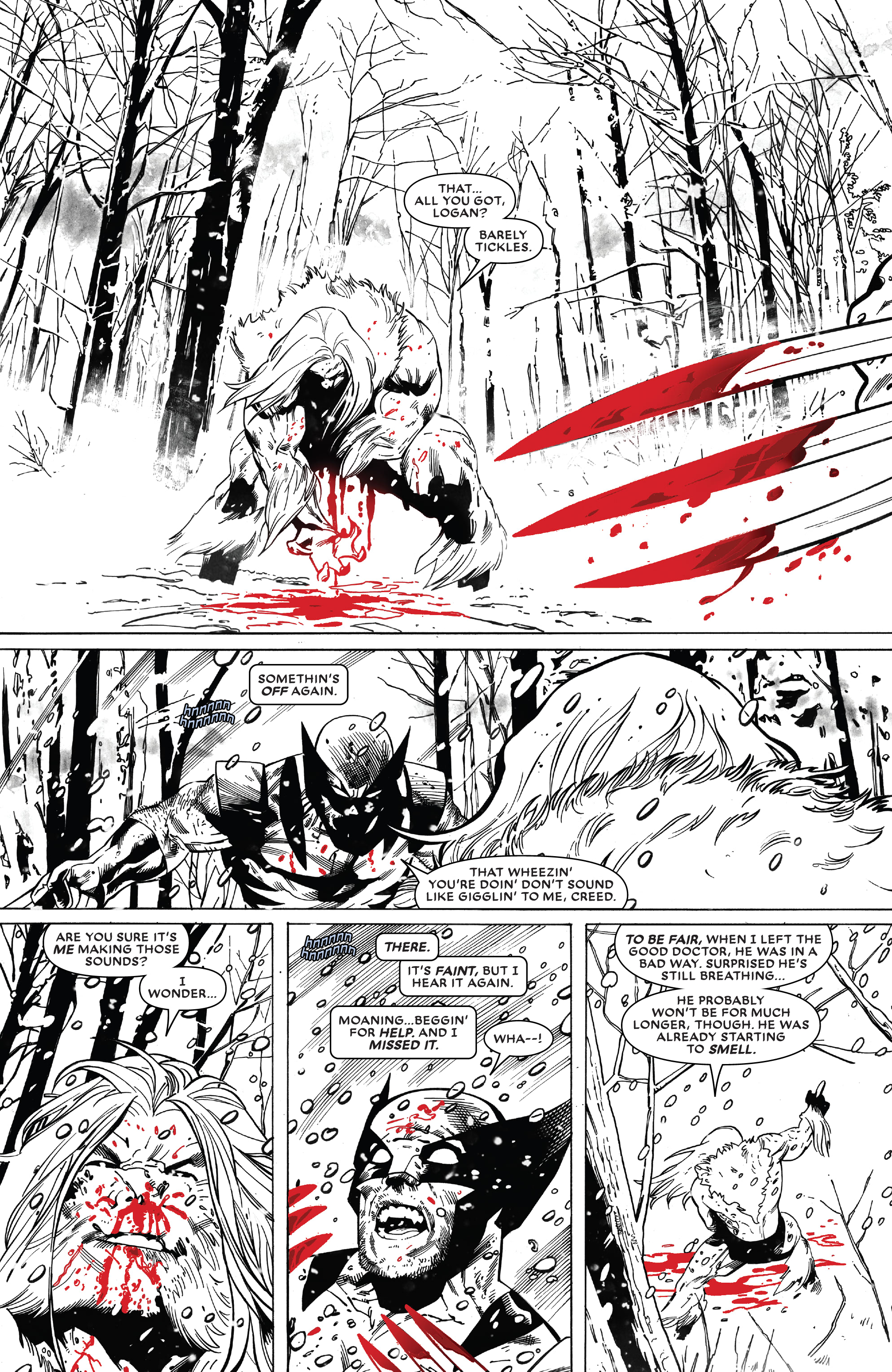 Read online Wolverine: Black, White & Blood comic -  Issue #2 - 9