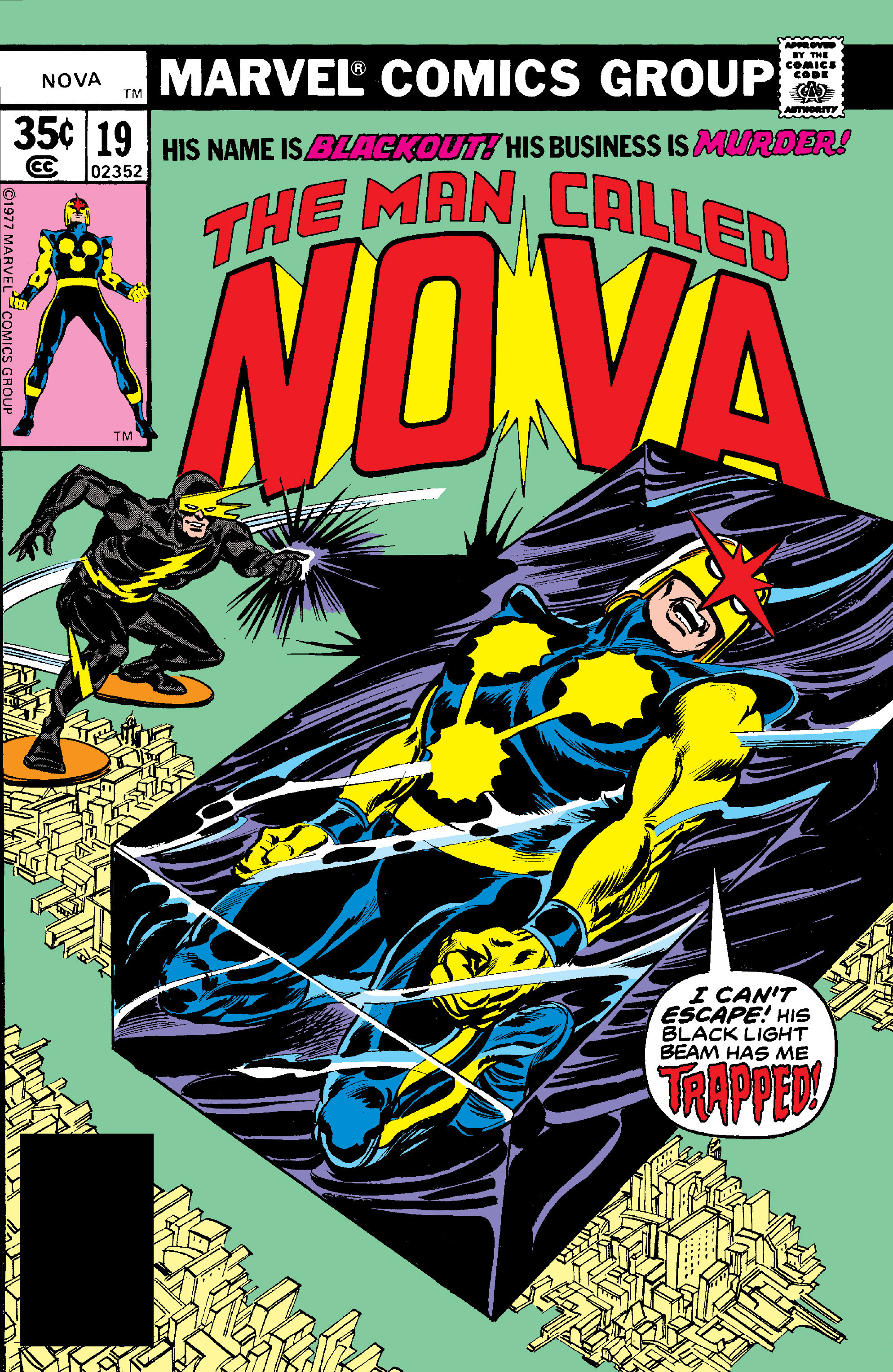 Read online Nova (1976) comic -  Issue #19 - 1