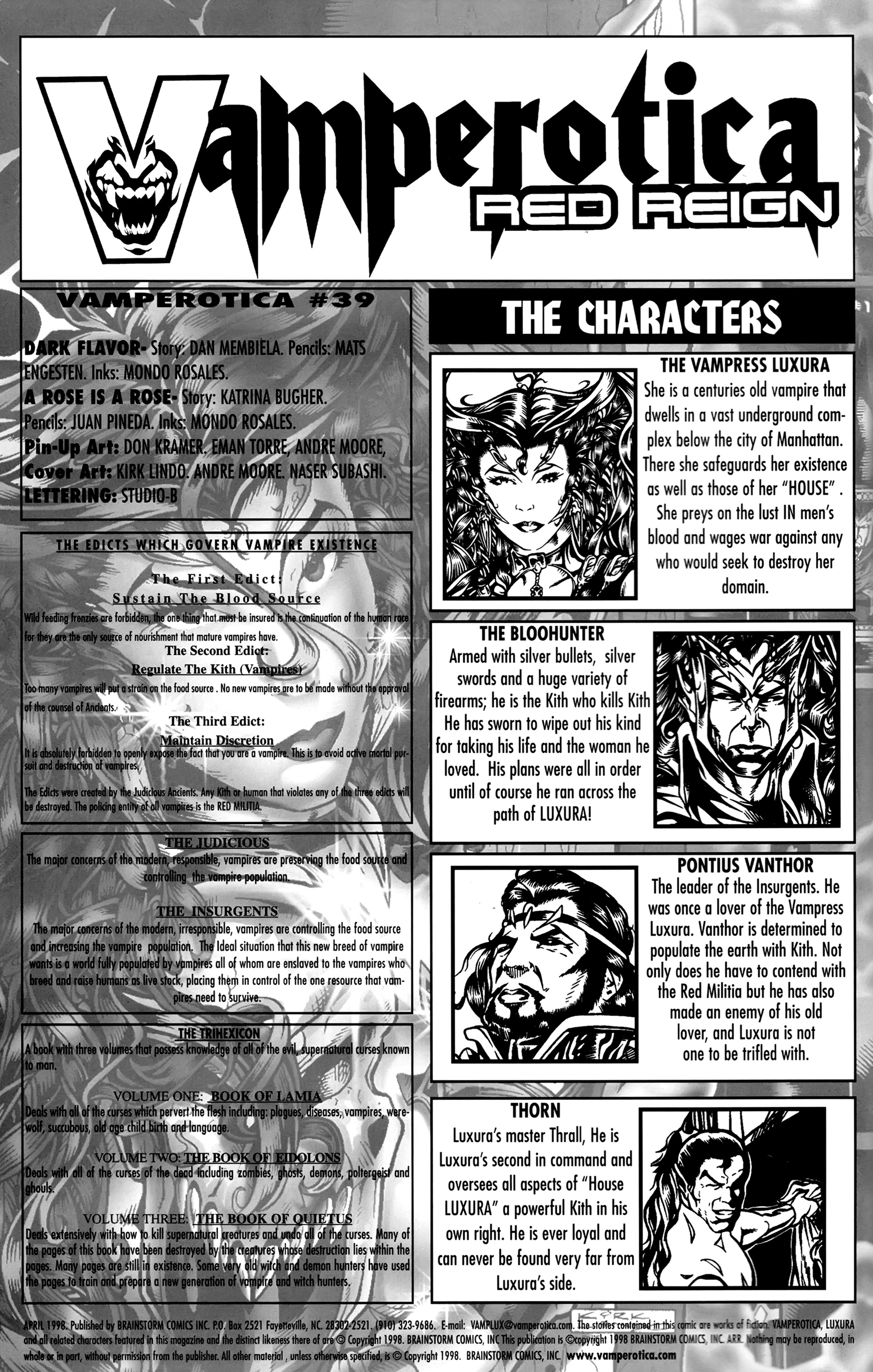 Read online Vamperotica comic -  Issue #39 - 2