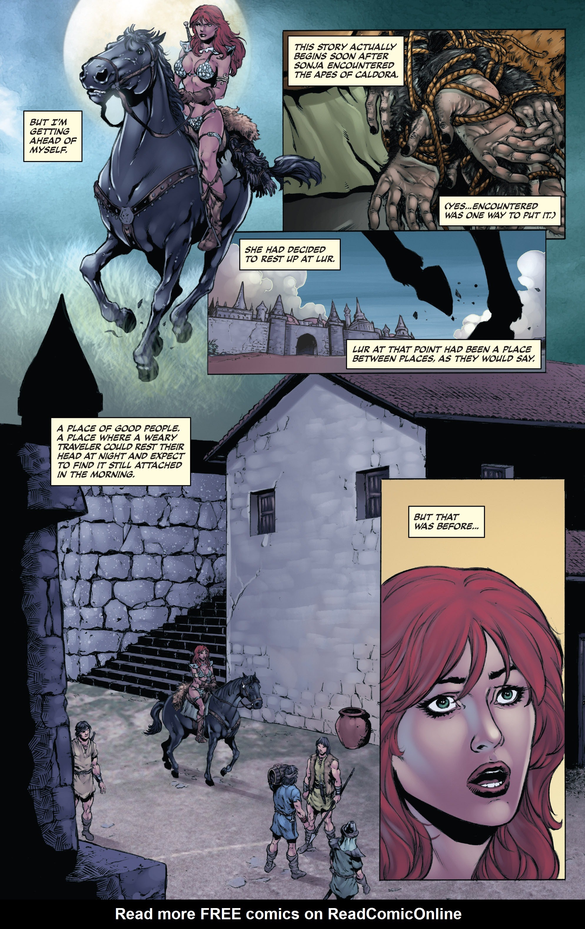 Read online Red Sonja: The Black Tower comic -  Issue #1 - 5