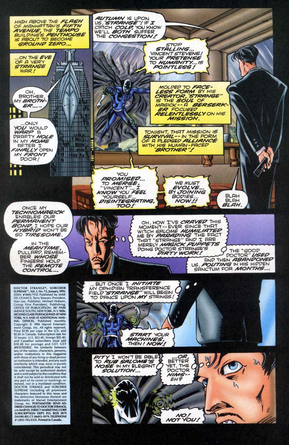 Read online Doctor Strange: Sorcerer Supreme comic -  Issue #73 - 2