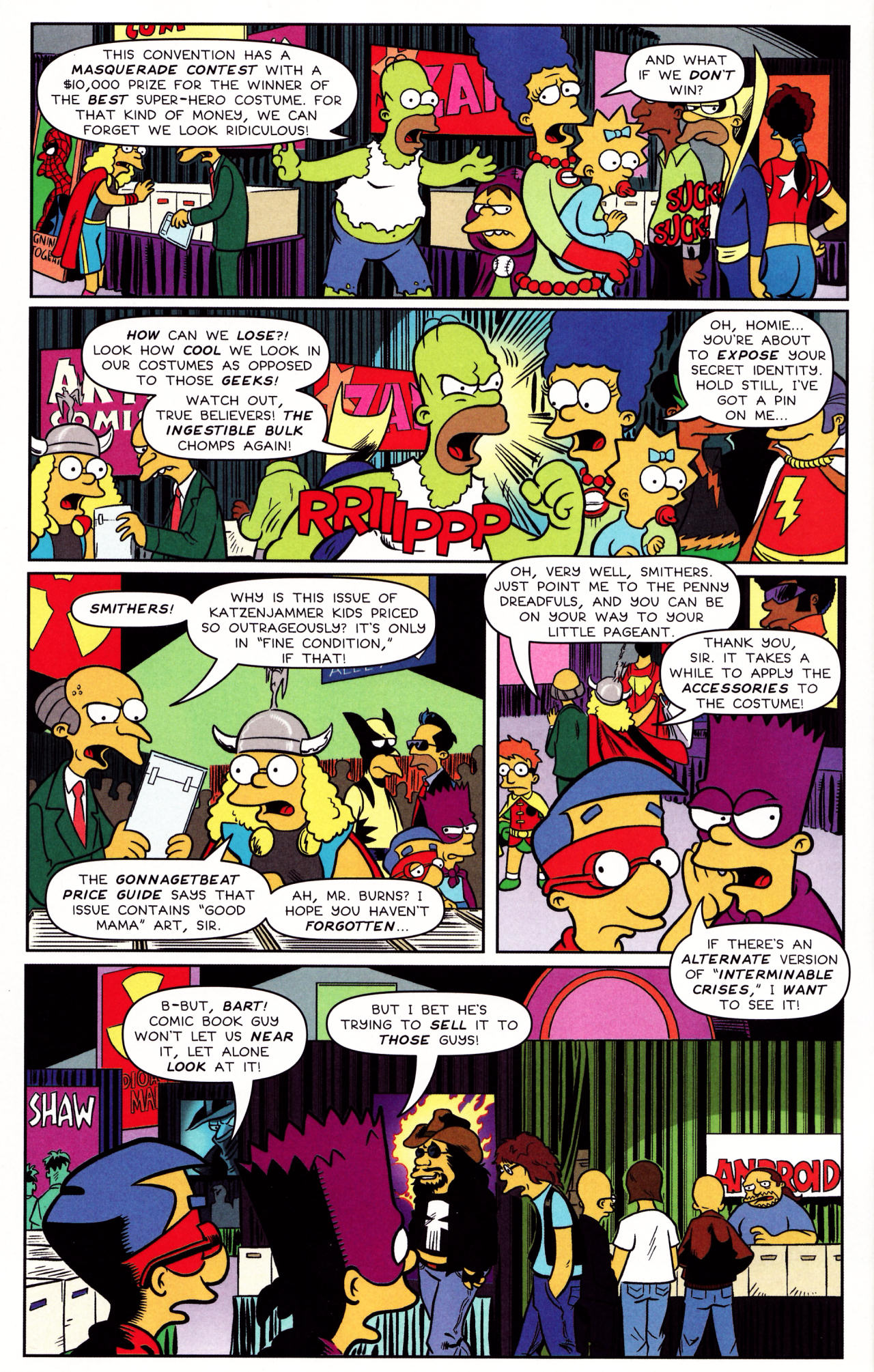 Read online Bongo Comics Presents Simpsons Super Spectacular comic -  Issue #6 - 8