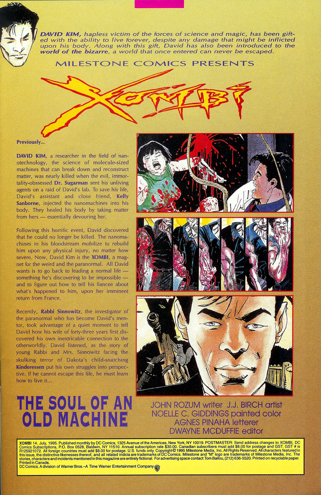 Read online Xombi (1994) comic -  Issue #14 - 3